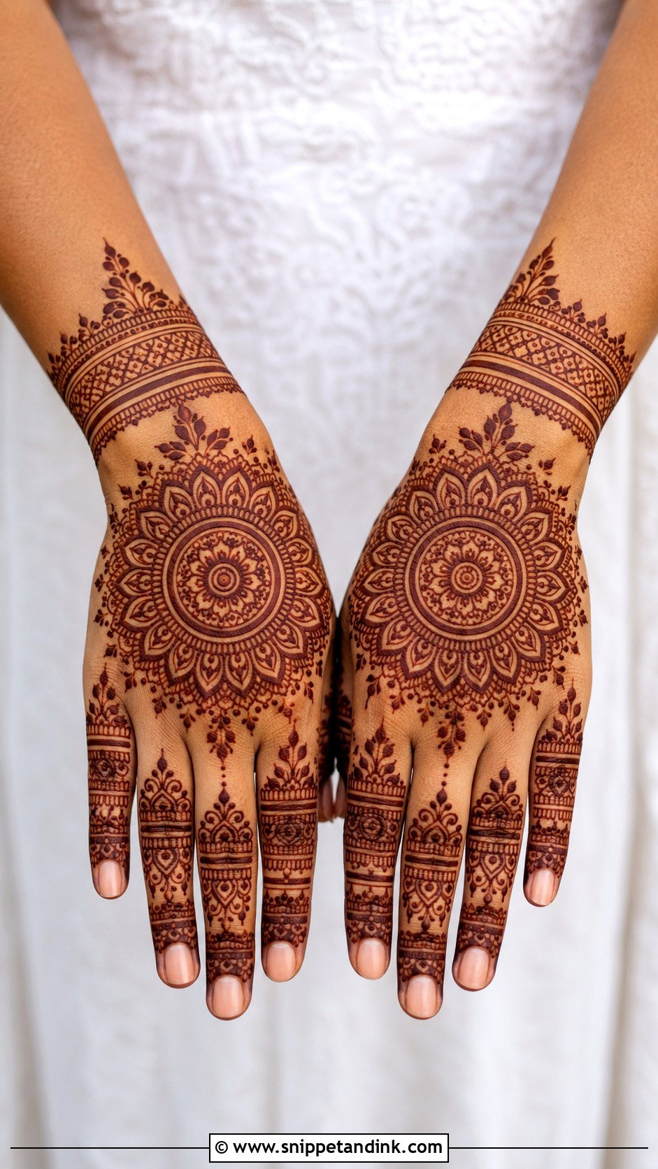 Mandala Backhand Mehndi Design - Snippet and Ink - 35 Latest Backhand Mehndi Designs