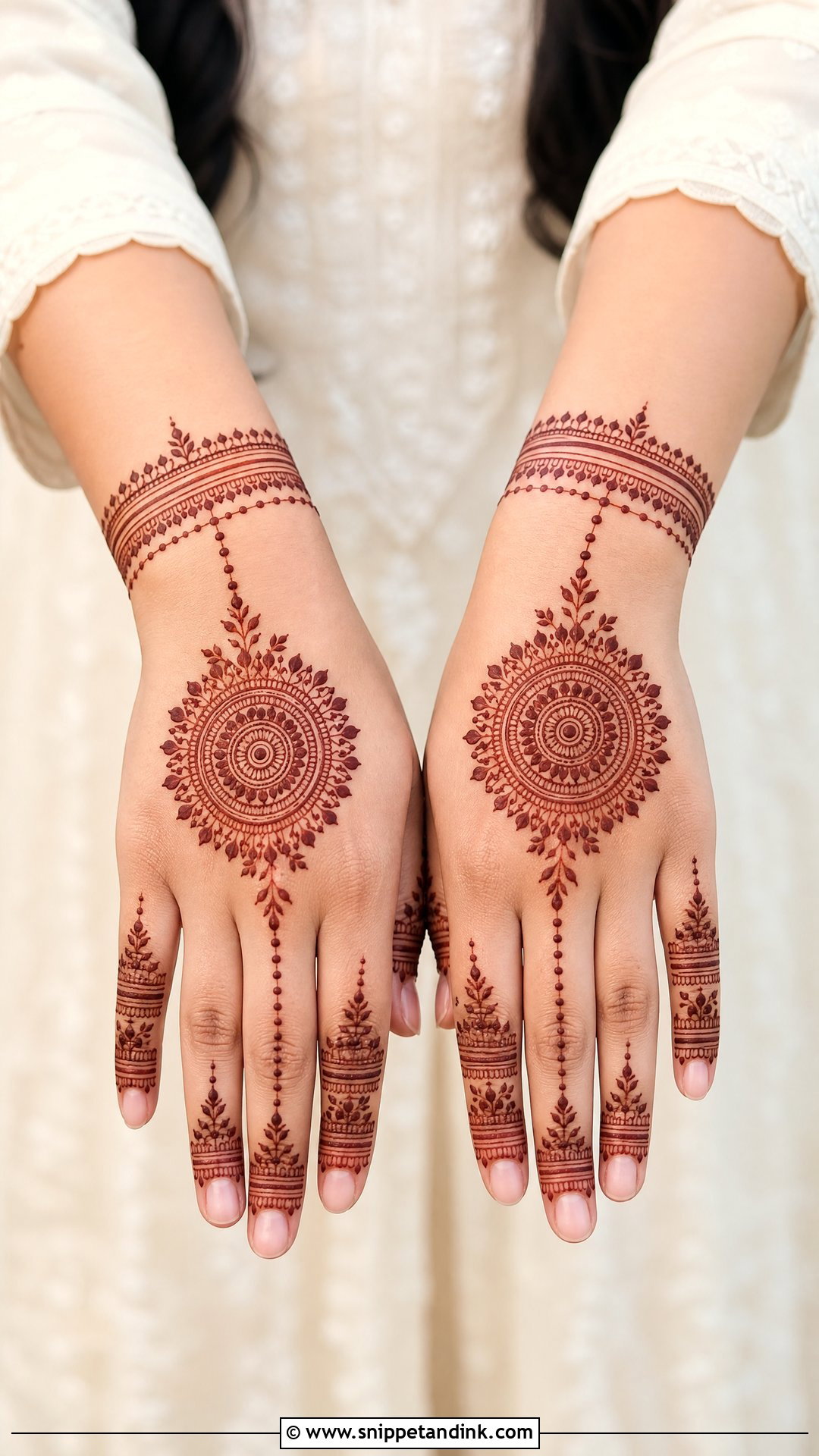 Mandala Banch Mehndi Design - Snippet and Ink - 30 Banch Mehndi Design Ideas