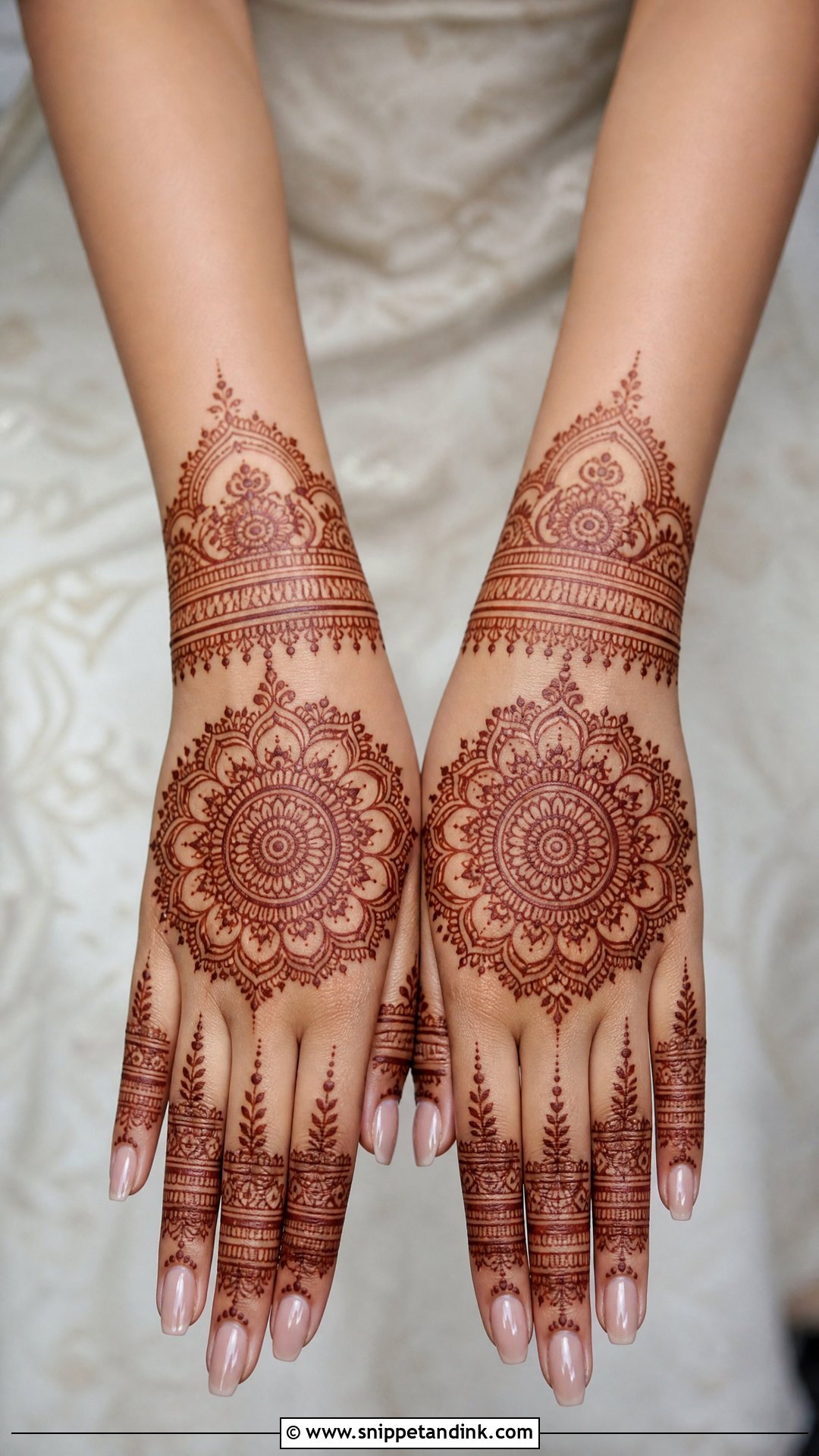 Mandala Bridal Back Hand Mehndi Full Hand - Snippet and Ink - 20 Simple Easy Full Hand Bridal Back Hand Mehndi Designs