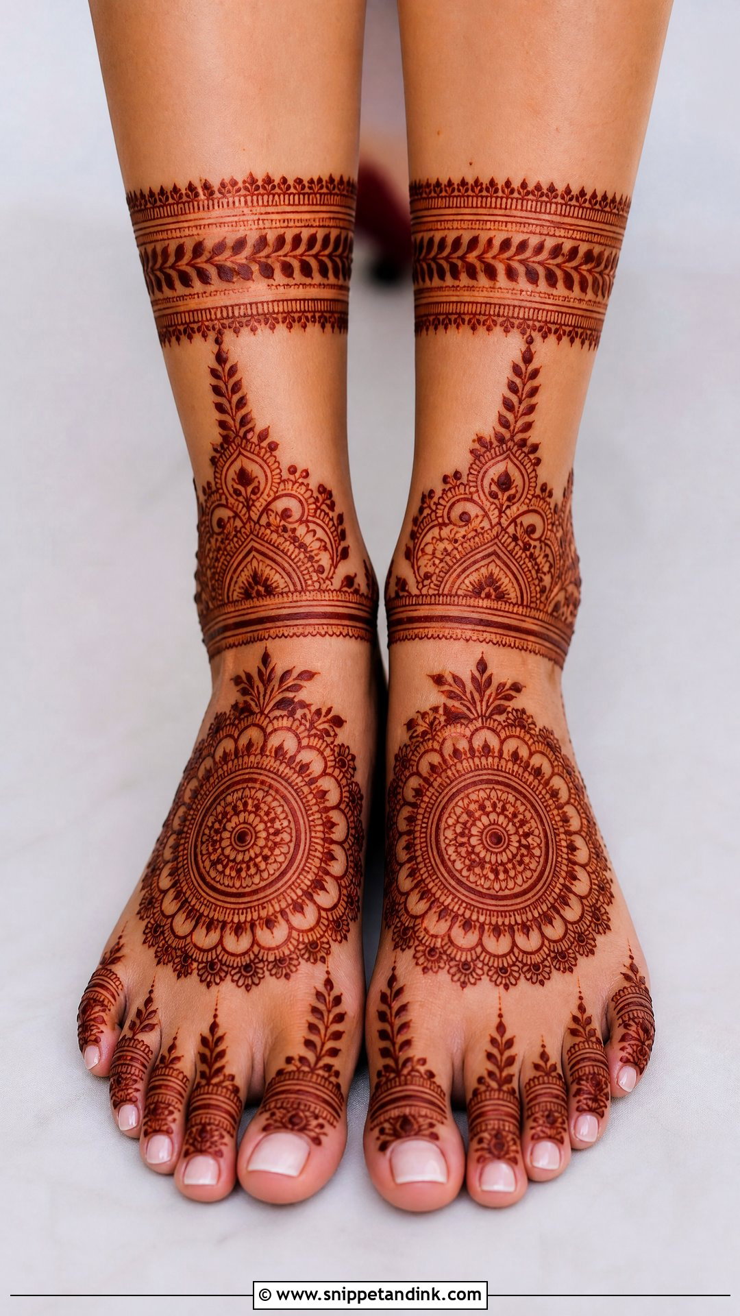 Mandala Bridal Leg Mehndi Design - Snippet and Ink - 20 Bridal Mehndi Designs Legs Brides