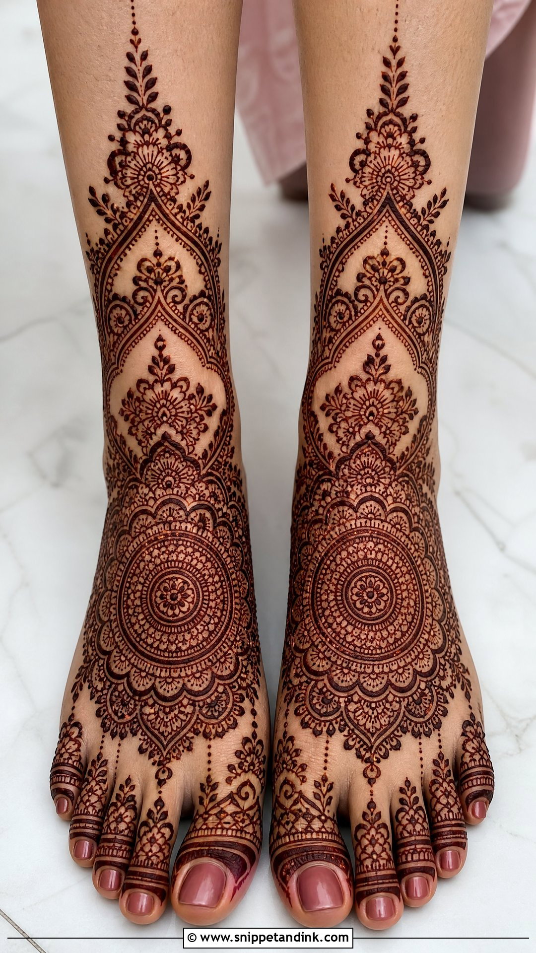 Mandala Bridal Leg Mehndi Design - Snippet and Ink - 25 Bridal Leg Mehendi Mehndi Design Ideas