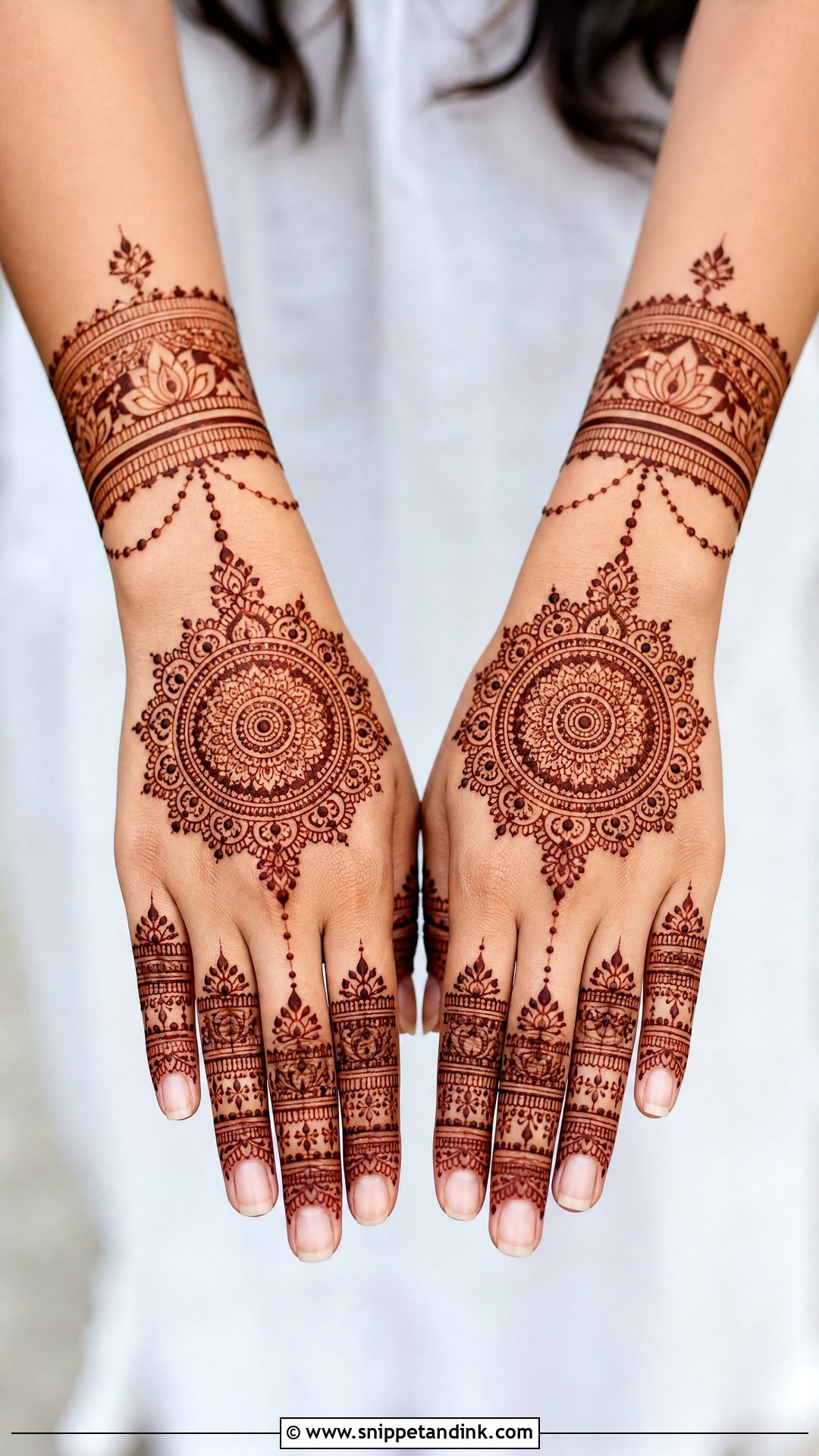 Mandala Bridal Mehndi Design - Snippet and Ink - 20 Mehndi Design for Bridal Ideas