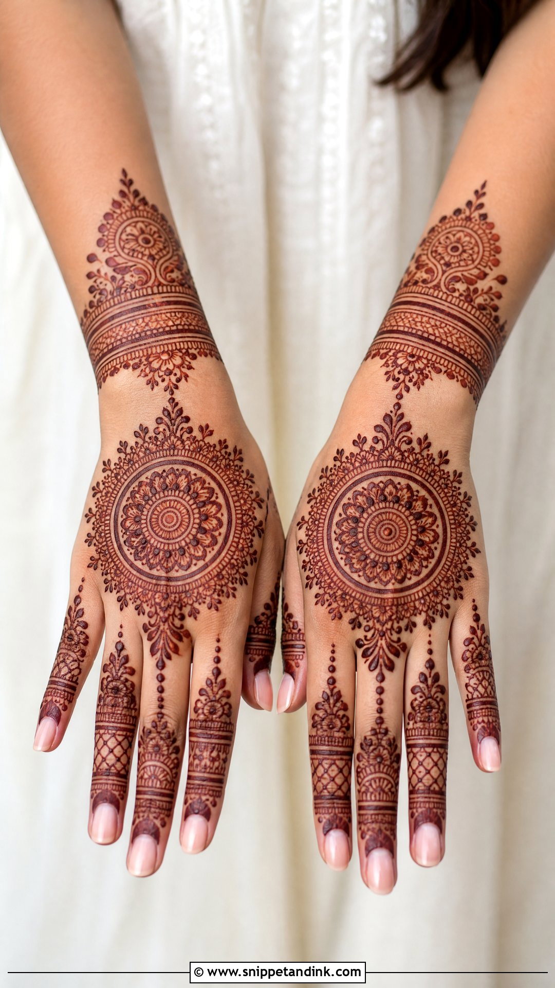 Mandala Bridal Mehndi Design - Snippet and Ink - 20 Trending Bridal Mehndi Designs 2025