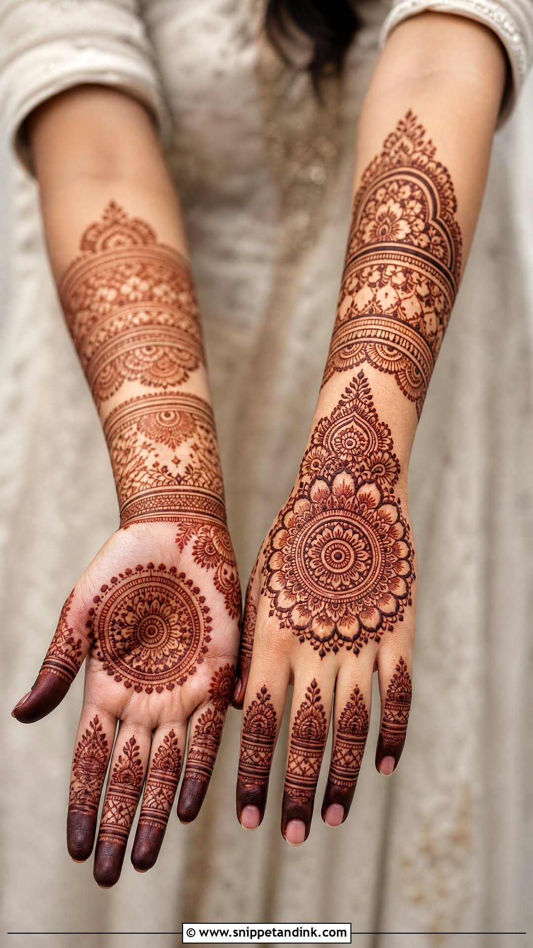 Mandala Bridal Mehndi Design - Snippet and Ink - 25 Bridal Mehndi Designs with Names
