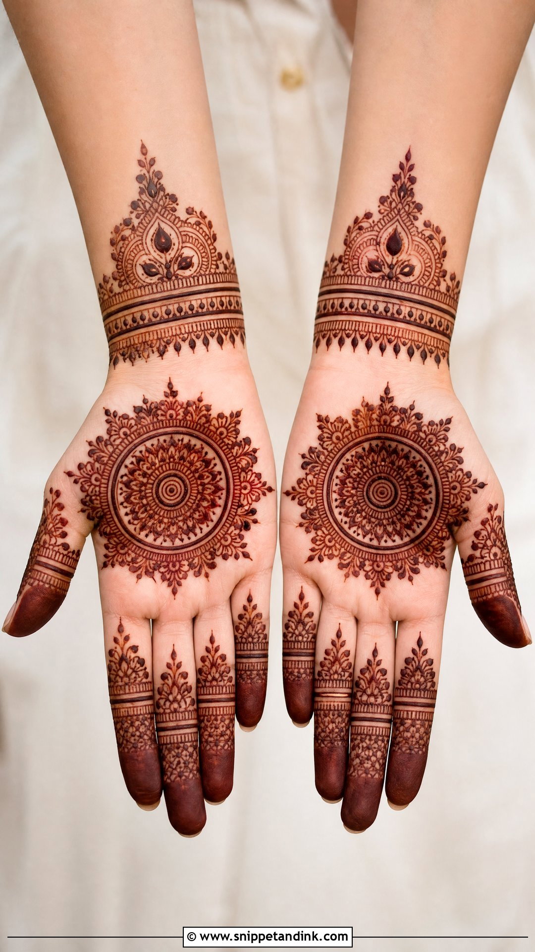 Mandala Bridal Mehndi Design - Snippet and Ink - 20 Bridal Mehndi Art Designs