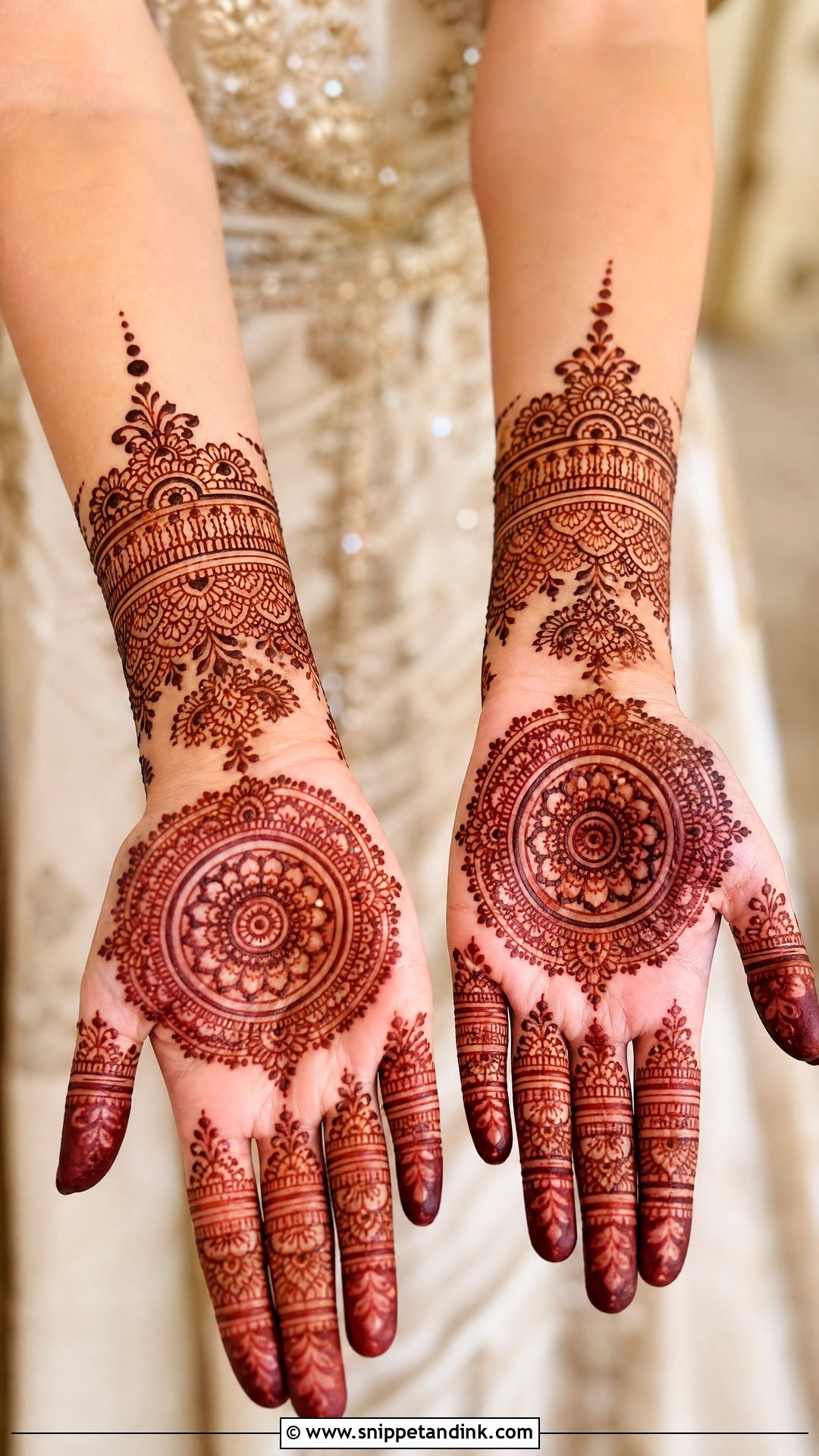 Mandala Bridal Mehndi Design - Snippet and Ink - 30 Bride Mehndi Designs