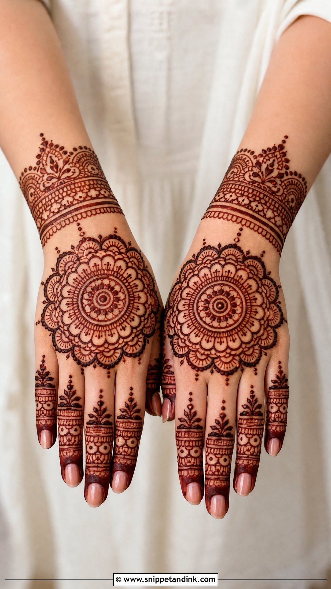 Mandala Bridal Mehndi Design - Snippet and Ink - 30 Indian Bridal Mehndi Designs