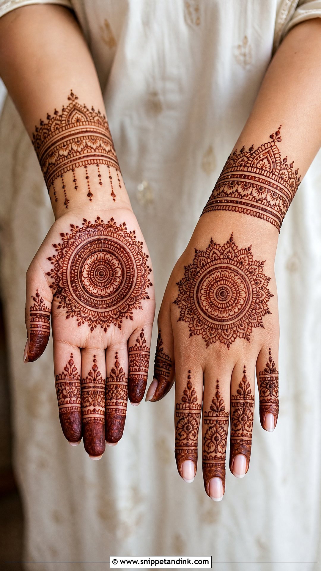 Mandala Bridal Mehndi Design - Snippet and Ink - 30 Mehndi Design for Bride Ideas