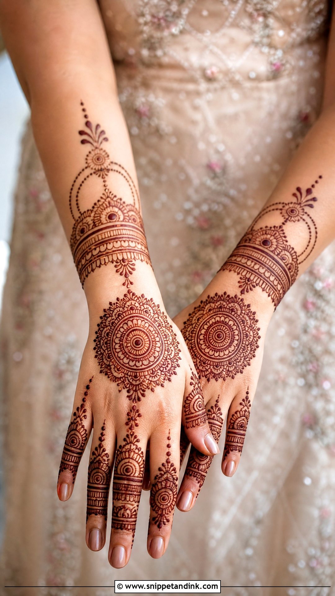 Mandala Bridal Mehndi Design - Snippet and Ink - 30 Unique Bridal Mehndi Designs 2025