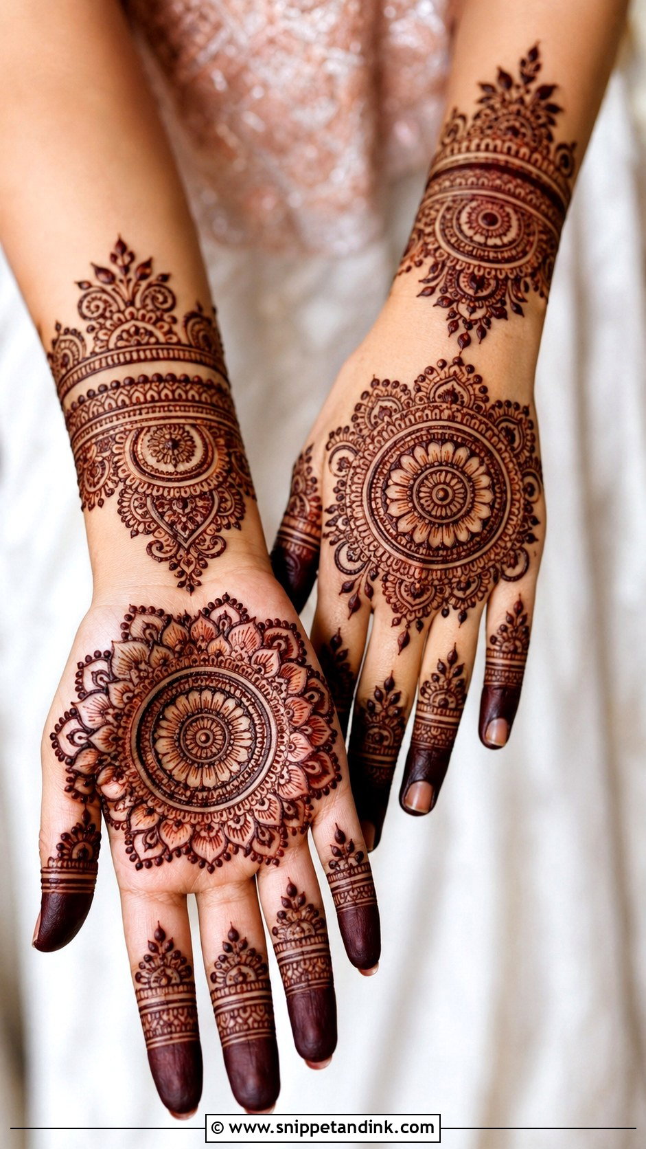 Mandala Bridal Mehndi Design - Snippet and Ink - 35 Latest Bridal Mehndi Designs
