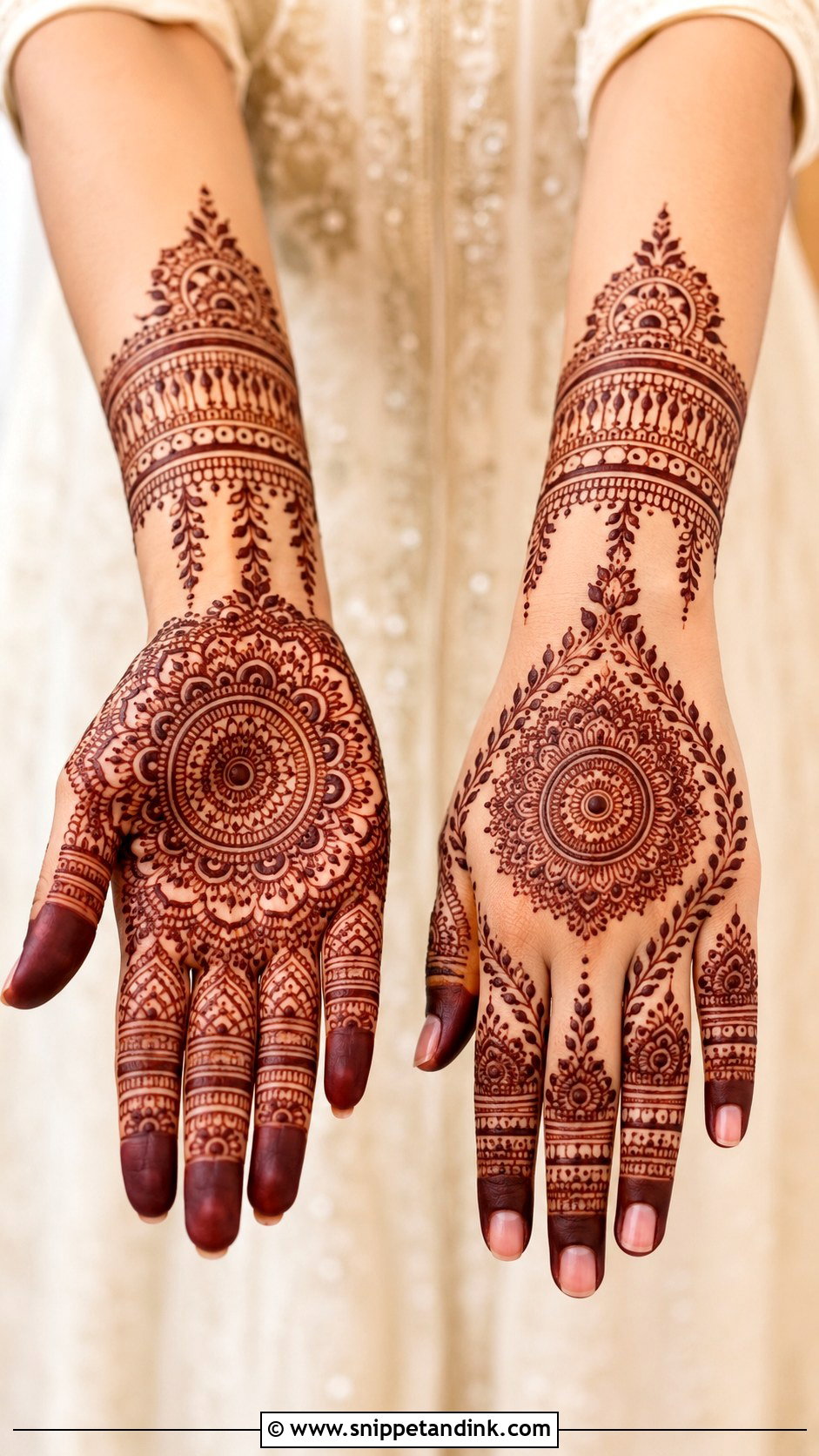 Mandala Bridal Mehndi Design - Snippet and Ink - 35 Unique Bridal Mehndi Designs