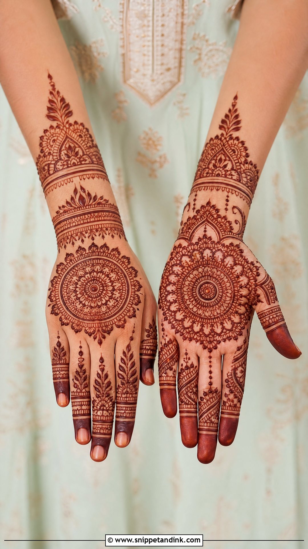 Mandala Bridal Mehndi Design - Snippet and Ink - 20 Bridal Mehndi Startup Design Ideas
