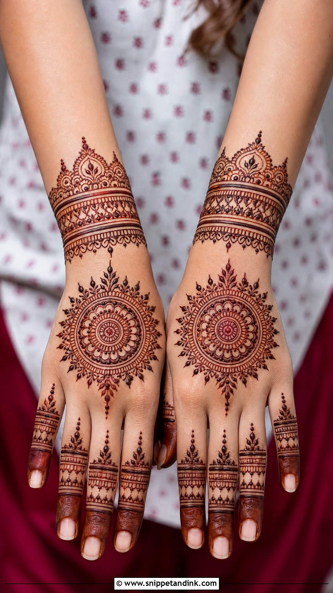 Mandala Bridal Mehndi Design Back Hand - Snippet and Ink - 25 Bridal Mehndi Designs Back Hands