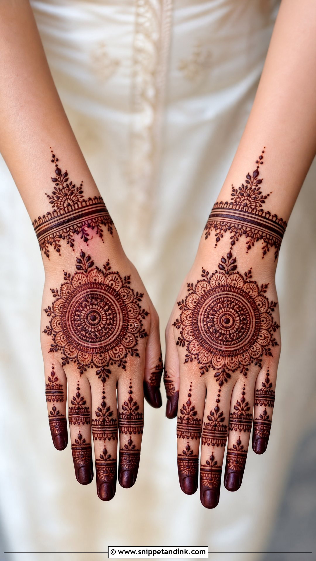 Mandala Bridal Mehndi Design Back Hand - Snippet and Ink - 20 Bridal Mehndi Designs for Back Hand