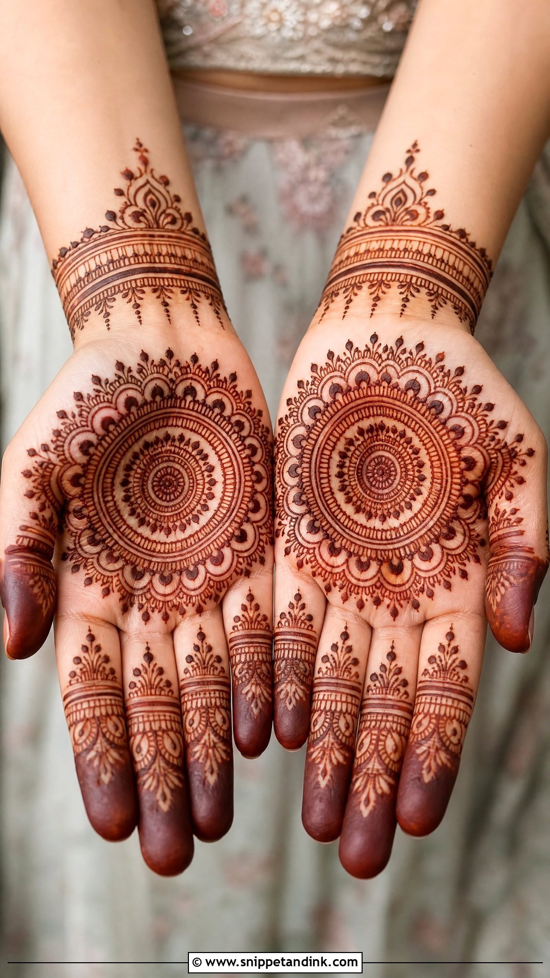 Mandala Bridal Mehndi Design Front Hand - Snippet and Ink - 20 Bridal Mehndi Designs Front Hands Brides