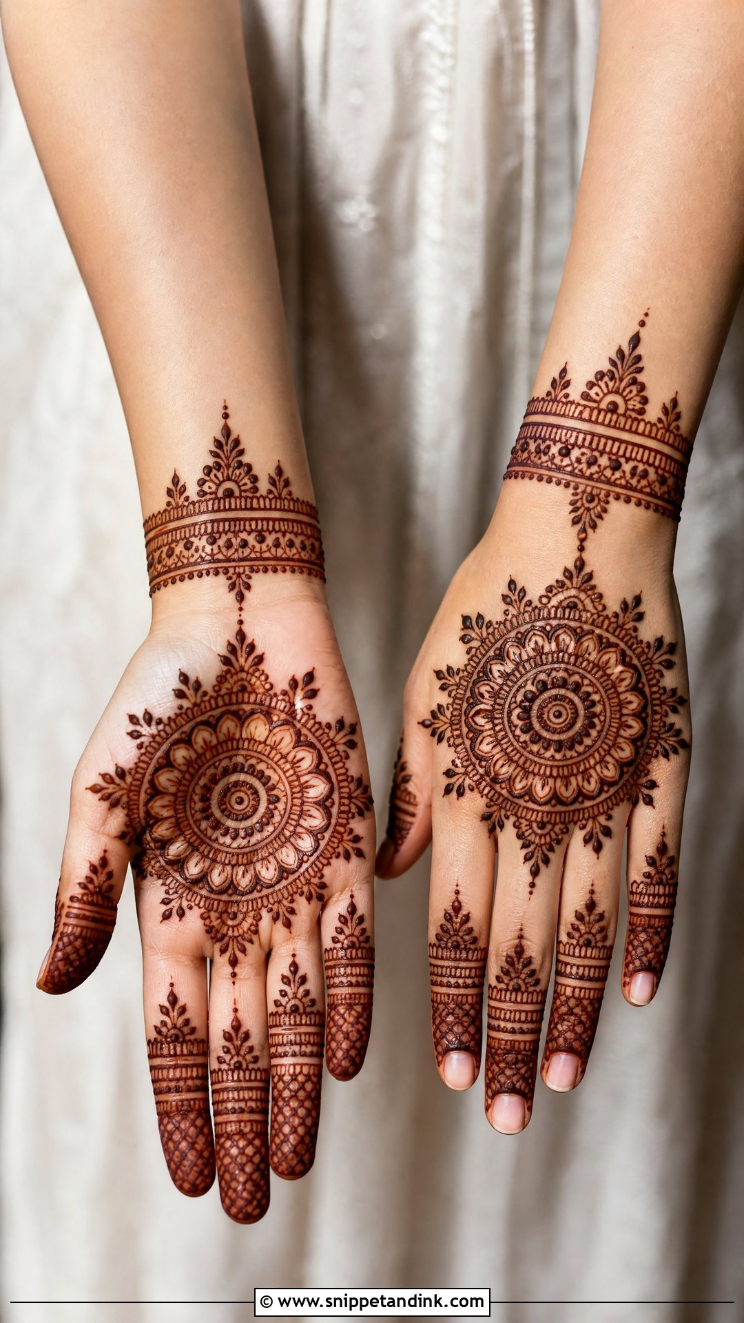 Mandala Bridal Mehndi Design - Snippet and Ink - 20 Aesthetic Bridal Mehndi Designs