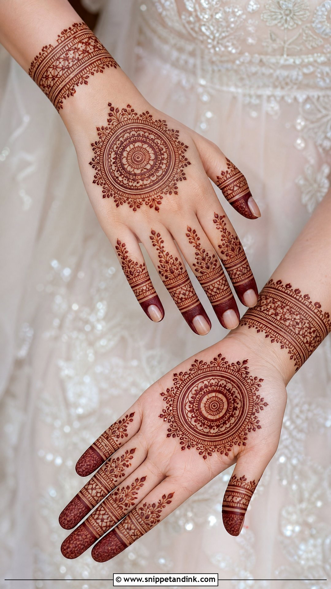 Mandala Bridal Mehndi For Modern Bridal Dress - Snippet and Ink - 20 Bridal Mehndi Designs Dress