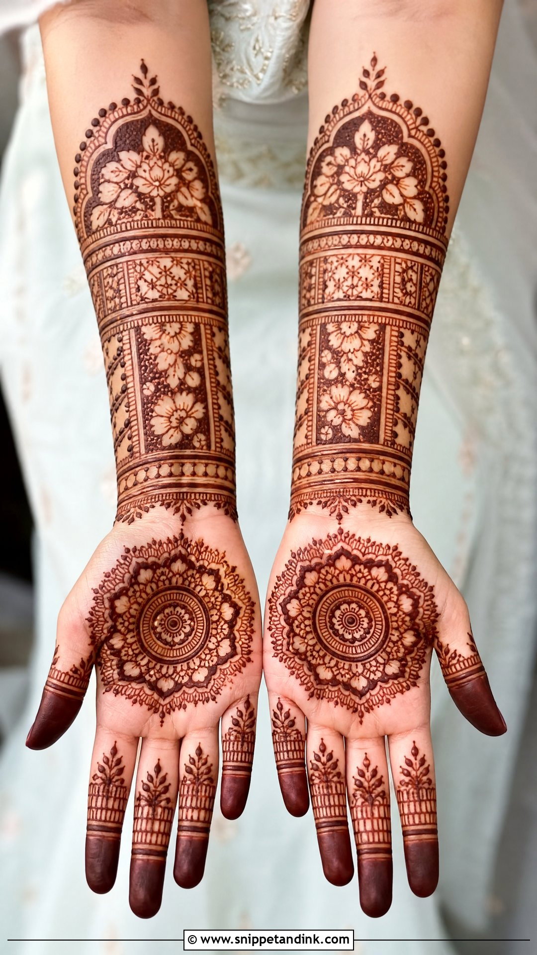 Mandala Bridal Mehndi Full Hand - Snippet and Ink - 20 Bridal Mehndi Full Hand Henna Designs