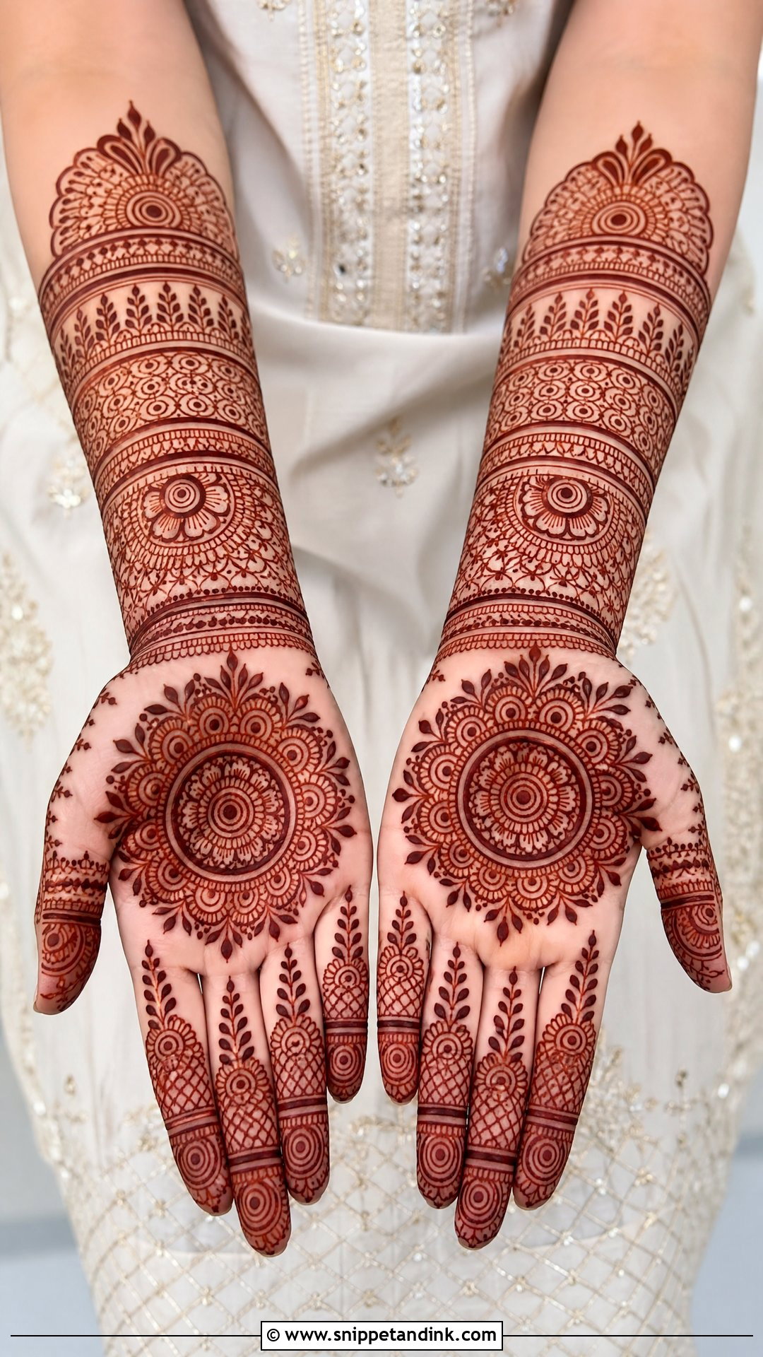 Mandala Bridal Mehndi Full Hands - Snippet and Ink - 20 Bridal Mehndi Designs Full Hands