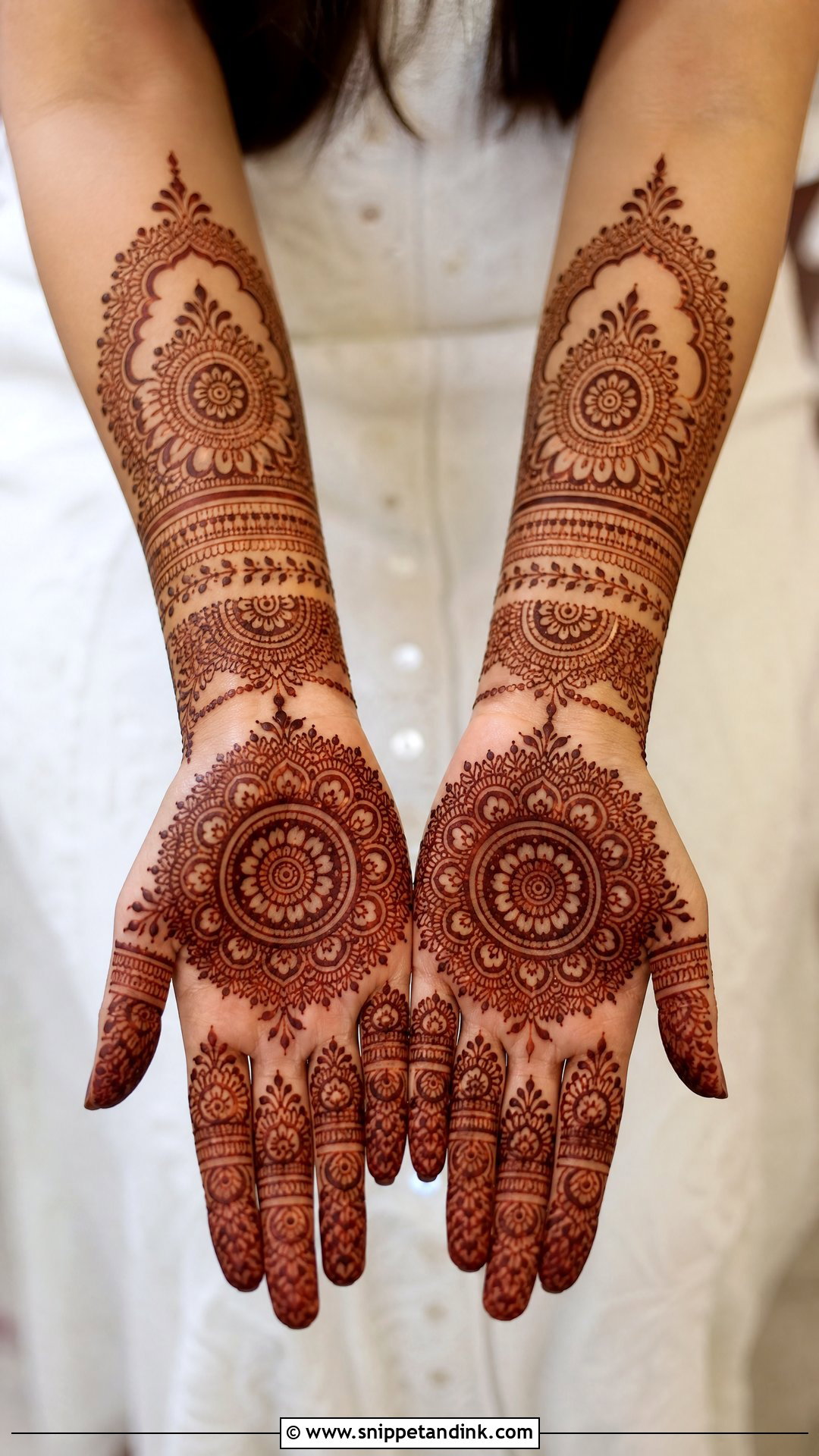 Mandala Bridal Mehndi Half Hand - Snippet and Ink - 20 Bridal Mehndi Designs Half Hand