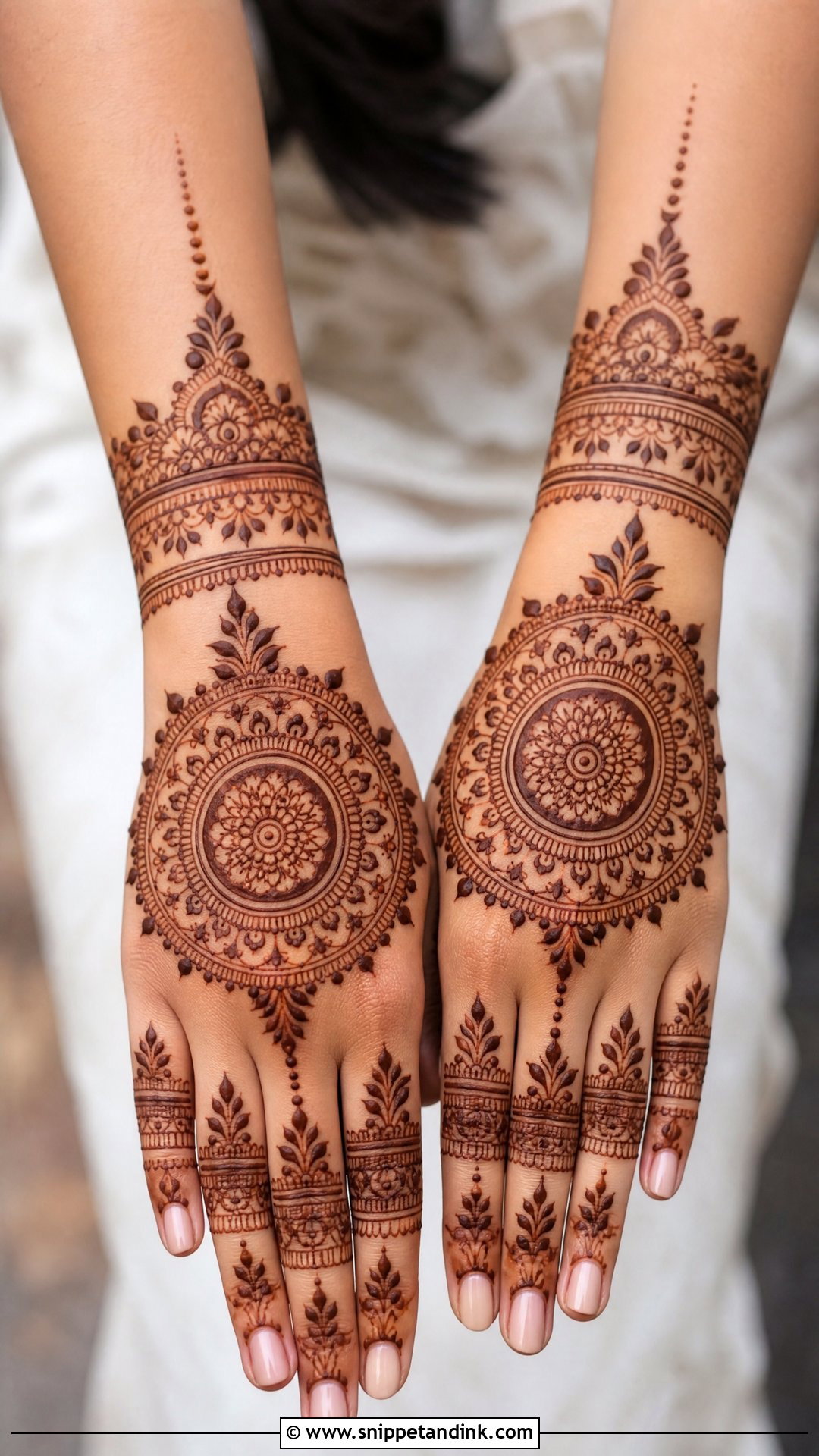 Mandala Bridal Sister Mehndi Design - Snippet and Ink - 25 Bridal Sister Mehndi Design Ideas