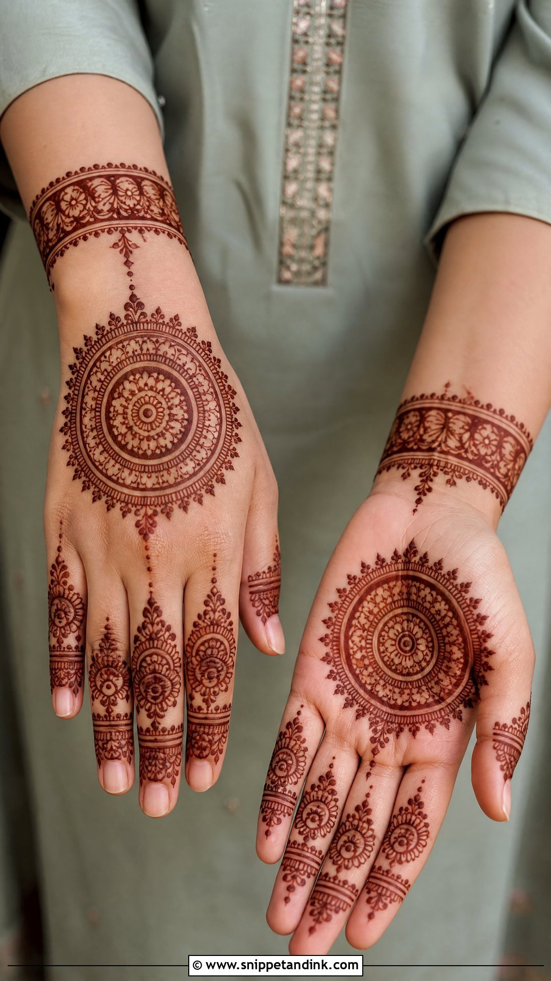 Mandala Bridal Wedding Henna Design - Snippet and Ink - 30 Wedding Henna Designs