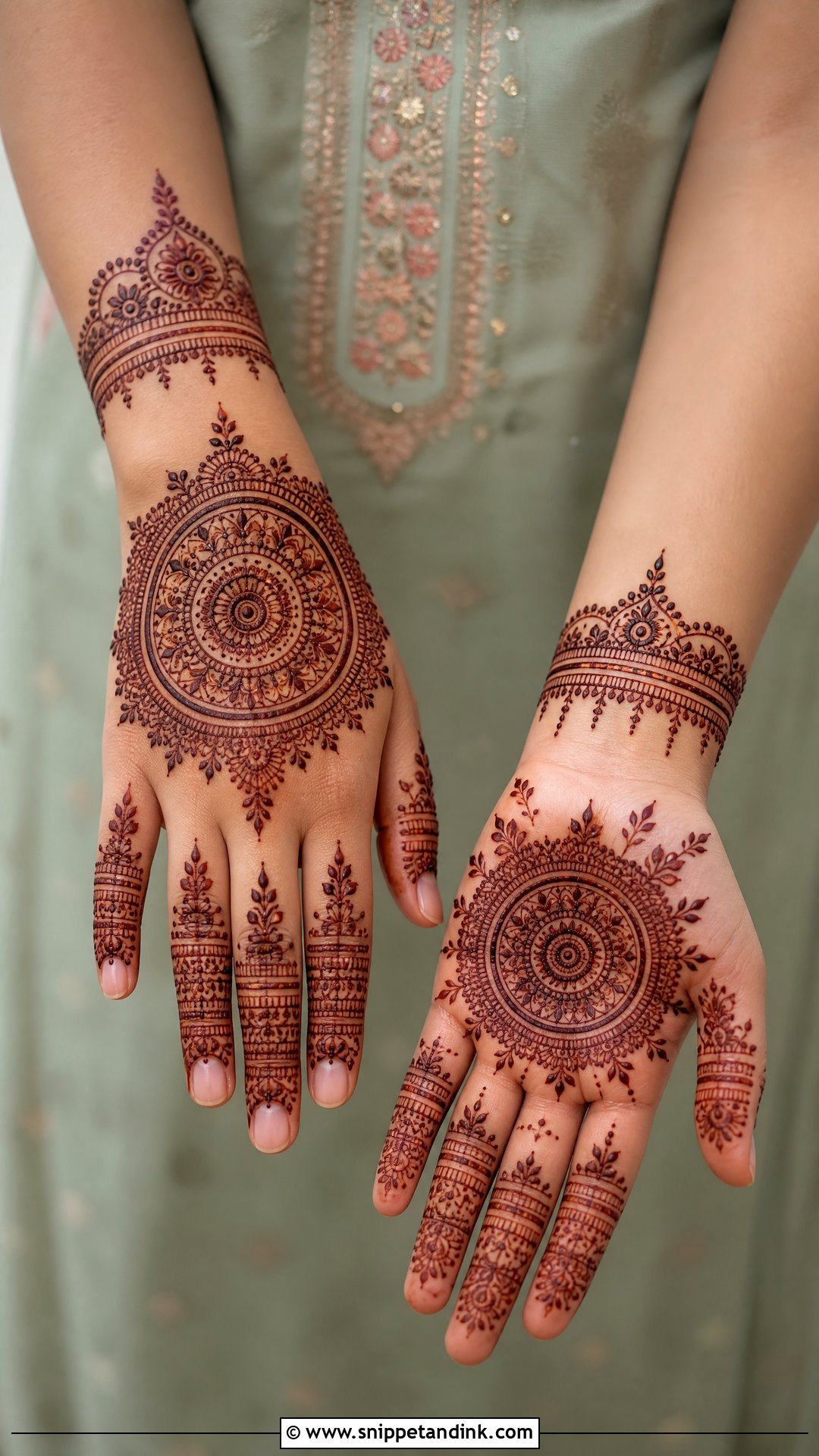 Mandala Bridesmaid Mehndi Design - Snippet and Ink - 25 Mehendi Look for Bridesmaid Ideas
