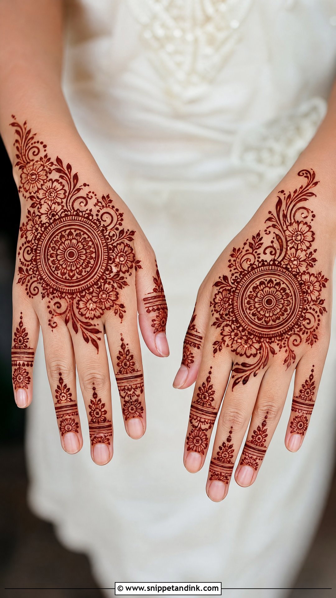 Mandala Bunches Mehndi Design - Snippet and Ink - 25 Bunches Mehndi Design Ideas