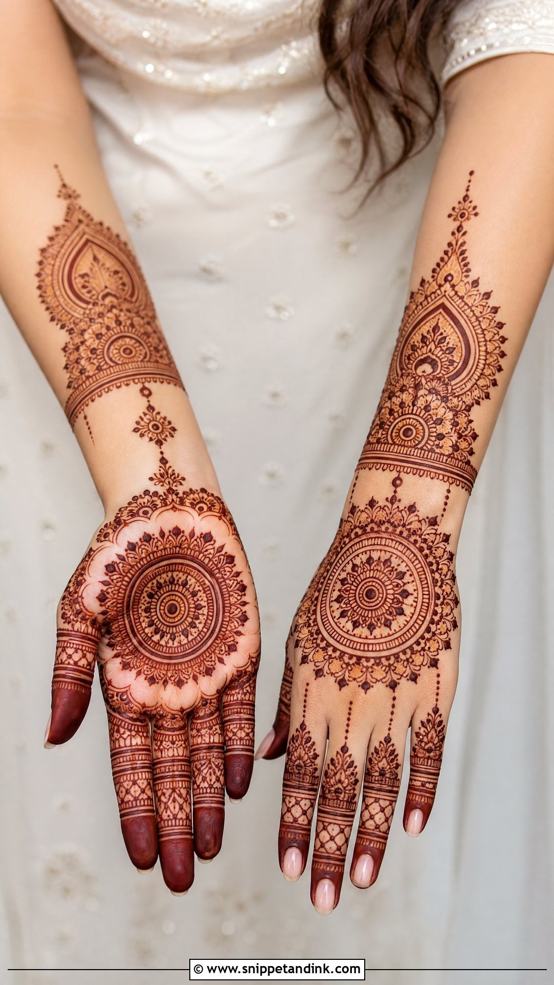 Mandala Engagement Bridal Mehndi Design - Snippet and Ink - 25 Engagement Bridal Mehndi Designs