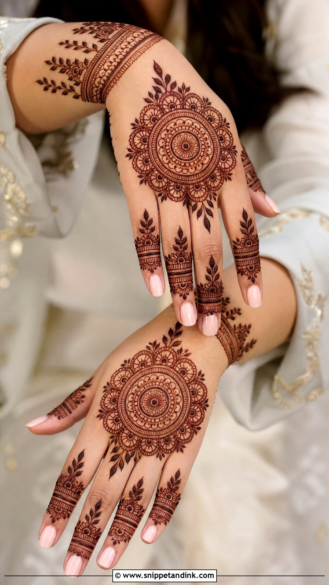 Mandala Engagement Mehendi Design - Snippet and Ink - 30 Engagement Mehendi Design Hands Ideas