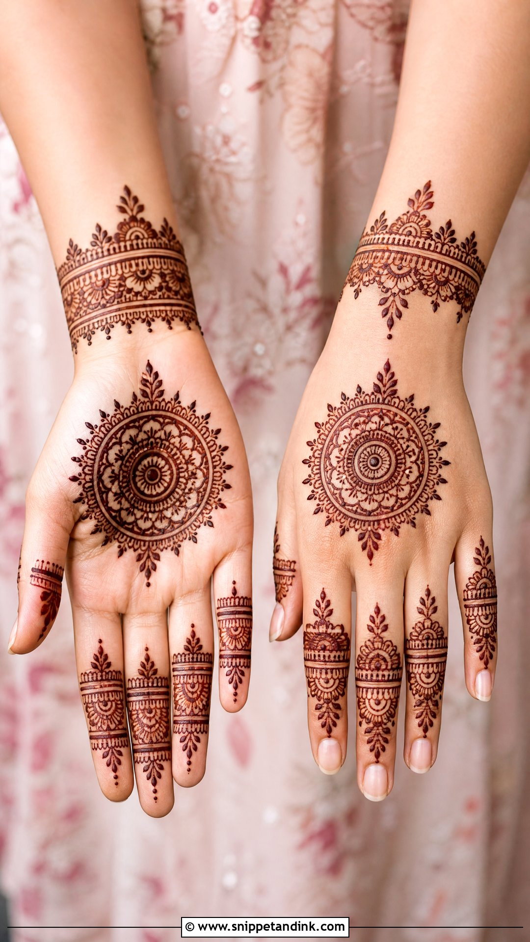 Mandala Engagement Mehndi Design - Snippet and Ink - 20 Latest Mehndi Designs for Engagement