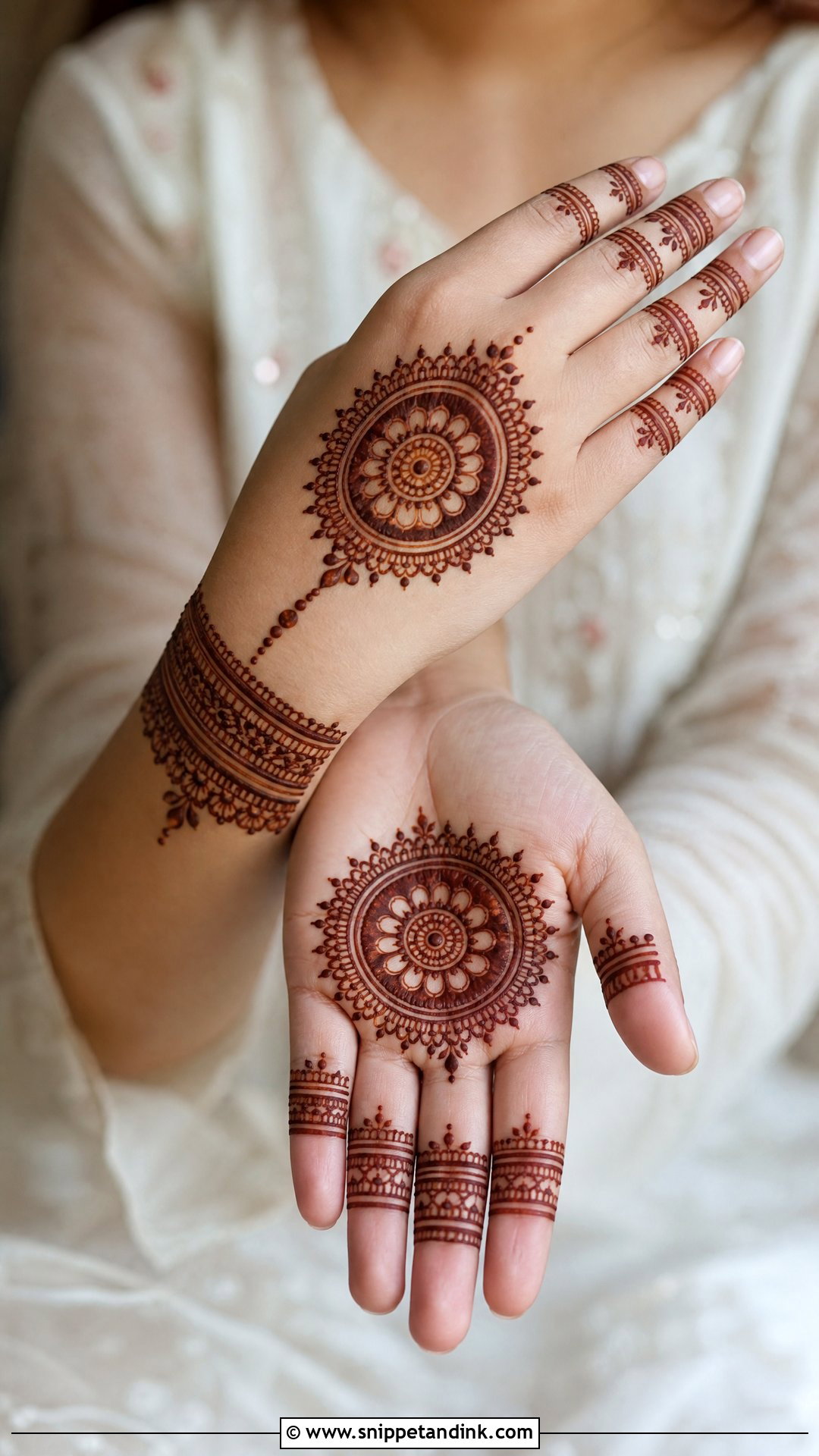 Mandala Engagement Mehndi Design - Snippet and Ink - 20 Unique Engagement Mehndi Designs for Bride