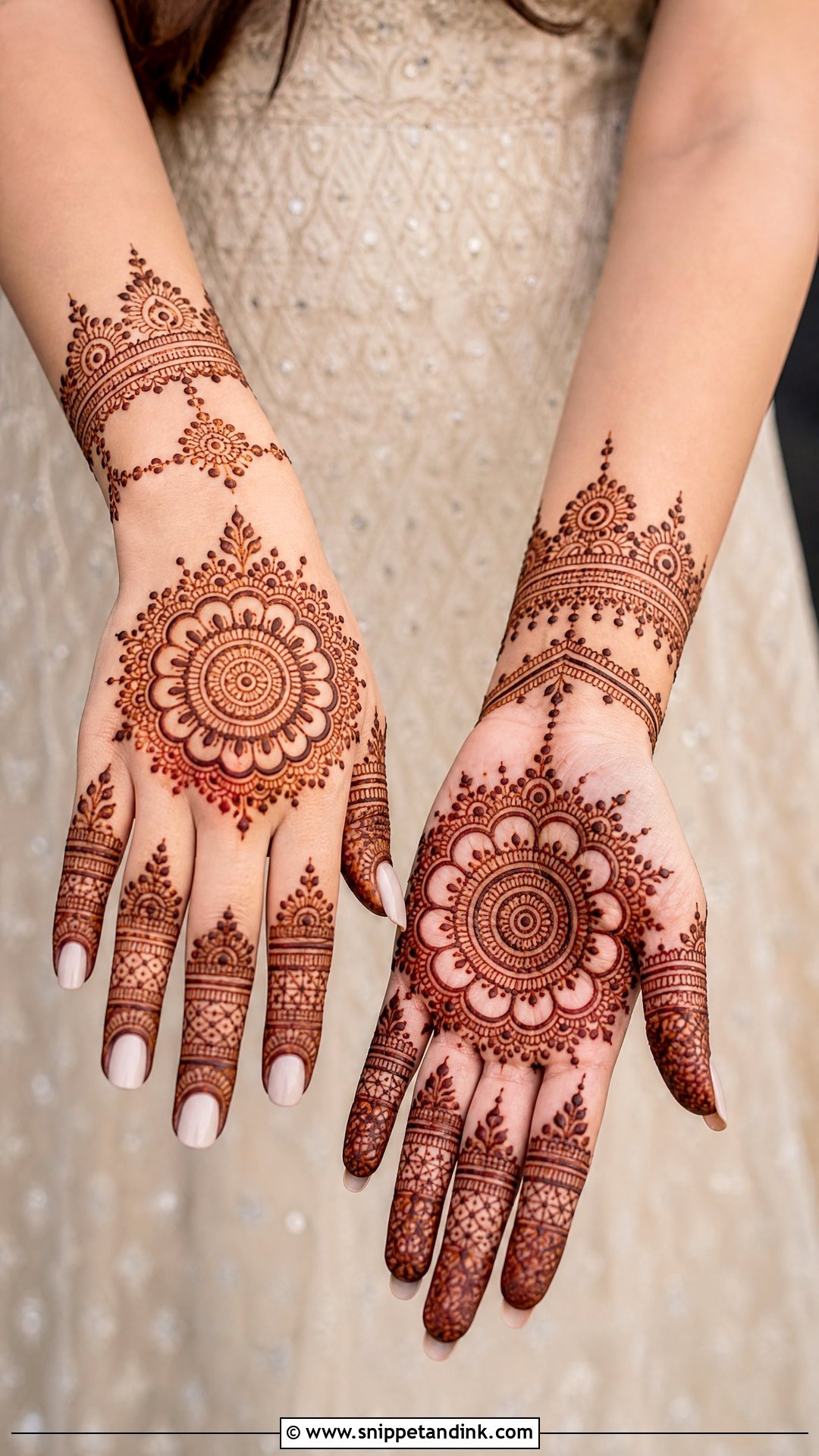 Mandala Engagement Mehndi Design - Snippet and Ink - 25 Mehndi Designs for Engagement