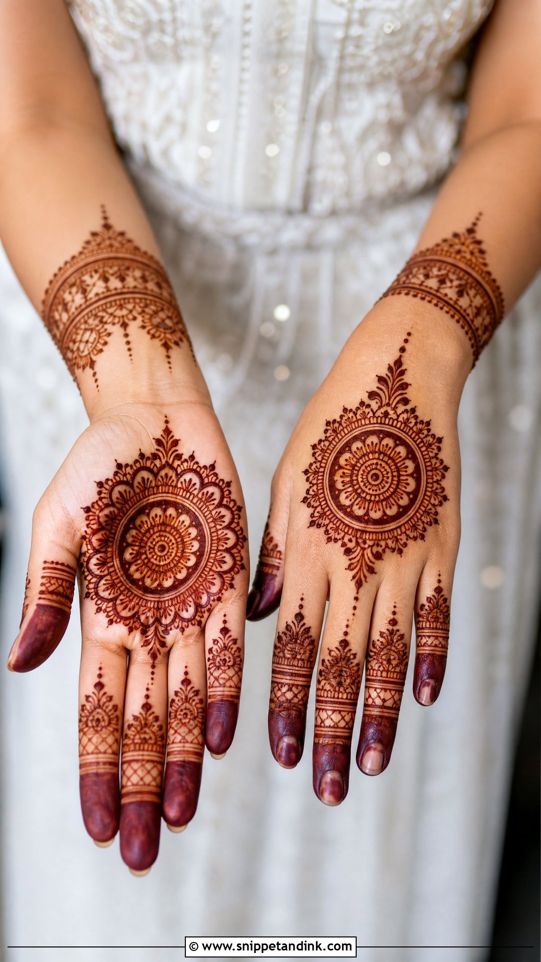 Mandala Engagement Mehndi For Bride - Snippet and Ink - 20 Engagement Mehndi for Bride Ideas