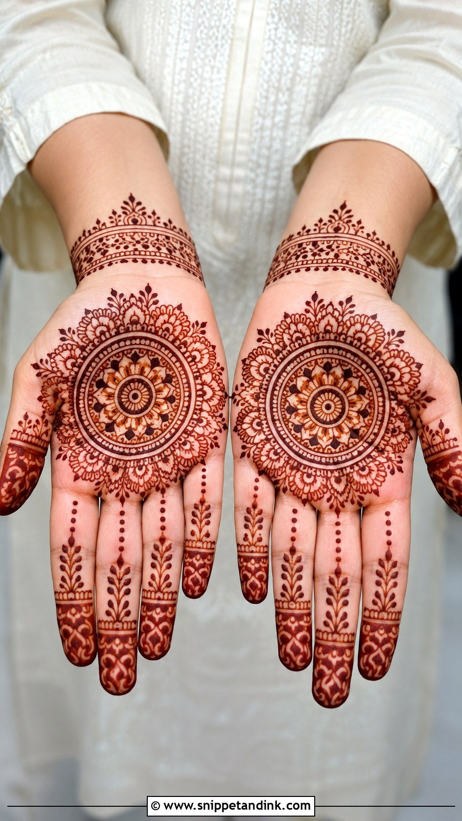 Mandala Front Hand Mehndi Design - Snippet and Ink - 35 Beautiful Front Hand Mehndi Design Ideas
