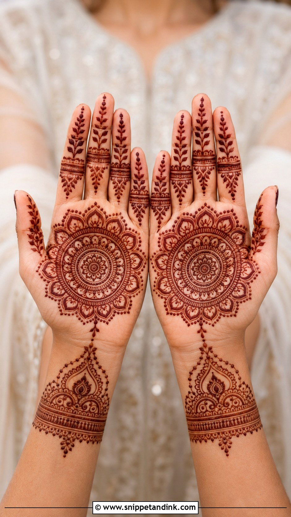 Mandala Front Hand Mehndi Design - Snippet and Ink - 35 Front Mehndi Design Ideas
