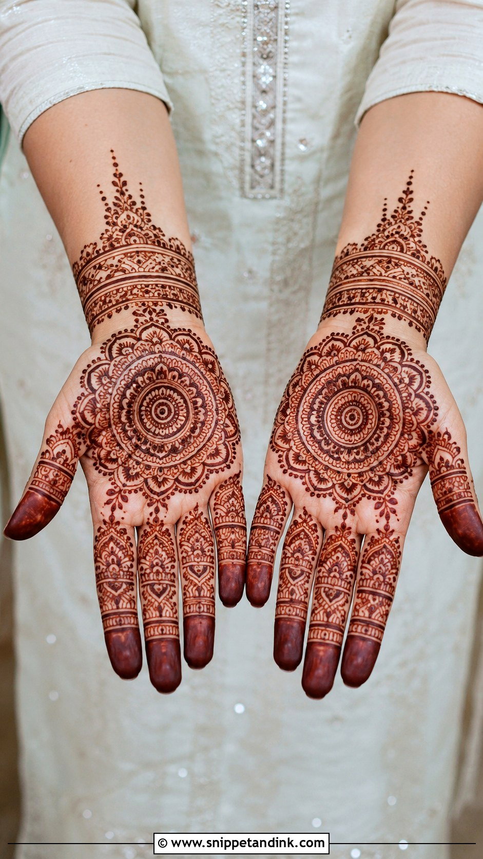 Mandala Front Hand Mehndi Design - Snippet and Ink - 35 Front Mehndi Designs