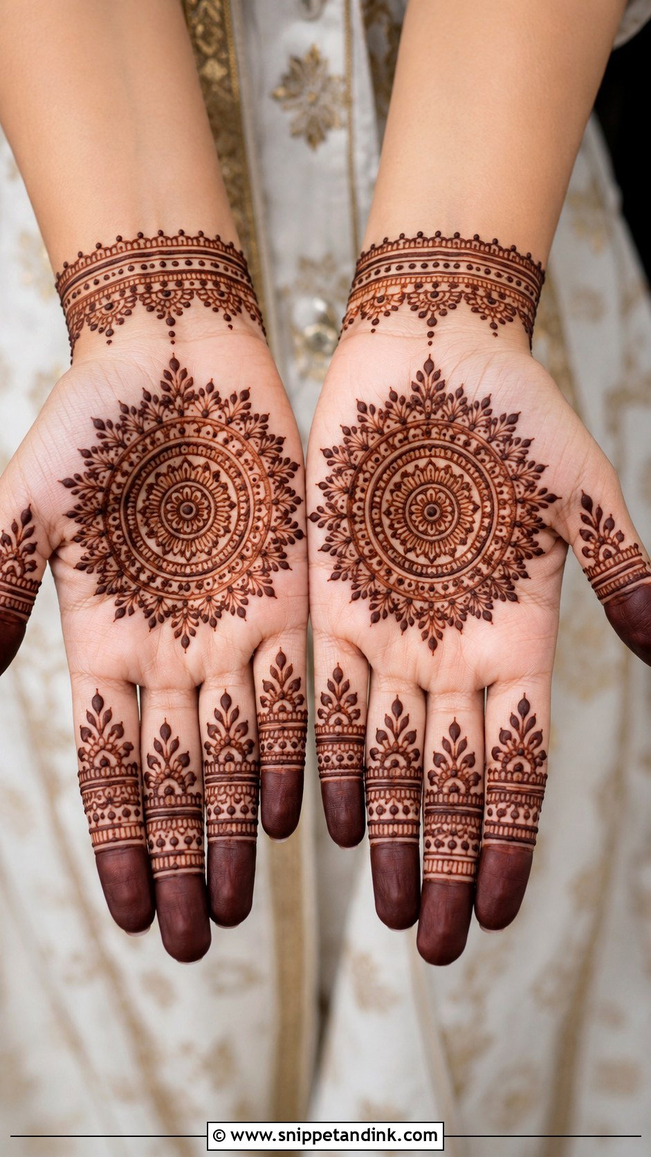 Mandala Front Hand Mehndi Design - Snippet and Ink - 35 Latest Front Hand Mehndi Designs