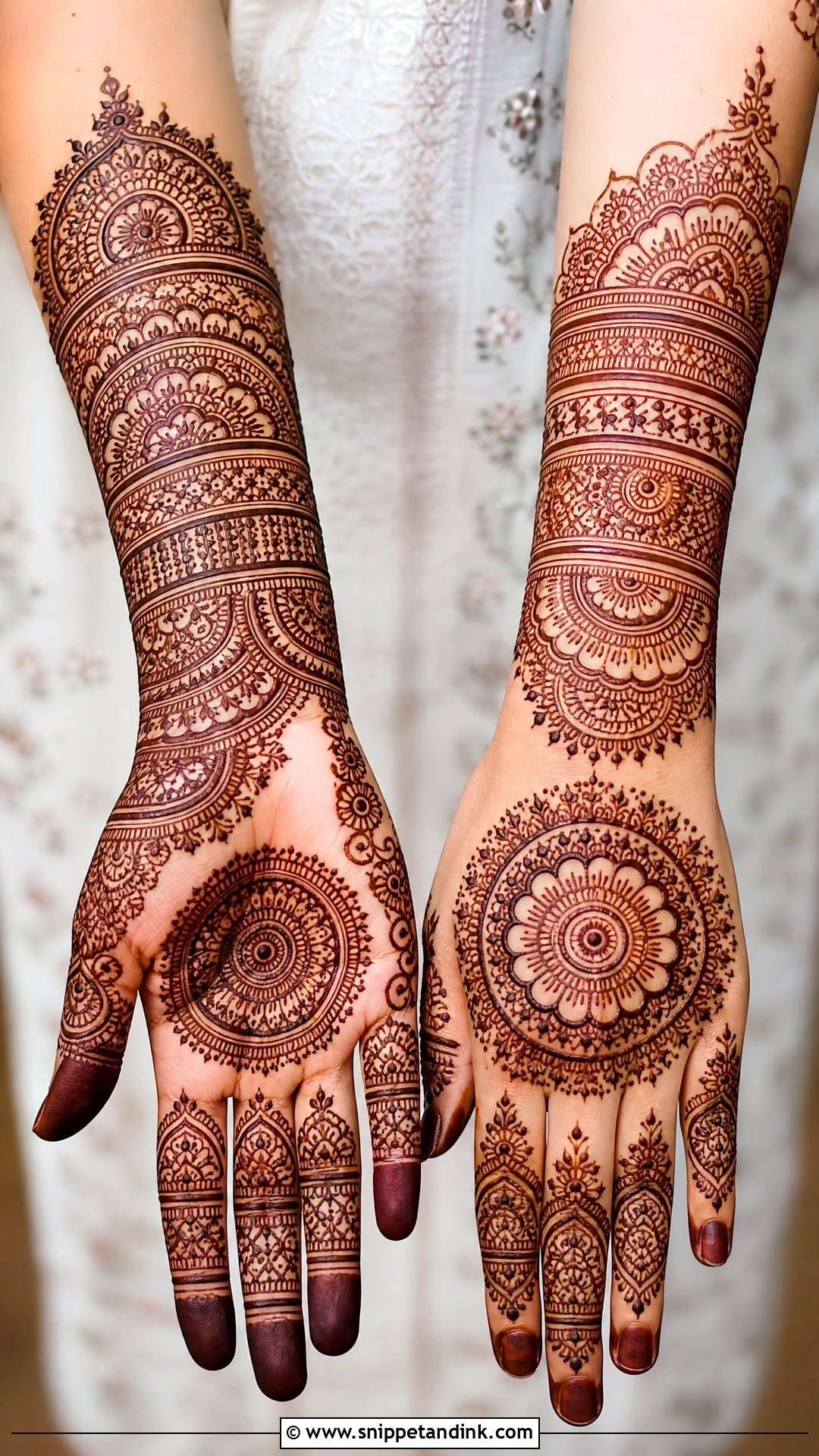 Mandala Full Hand Bridal Mehndi Design - Snippet and Ink - 20 Full Hand Bridal Mehendi Mehndi Design Ideas