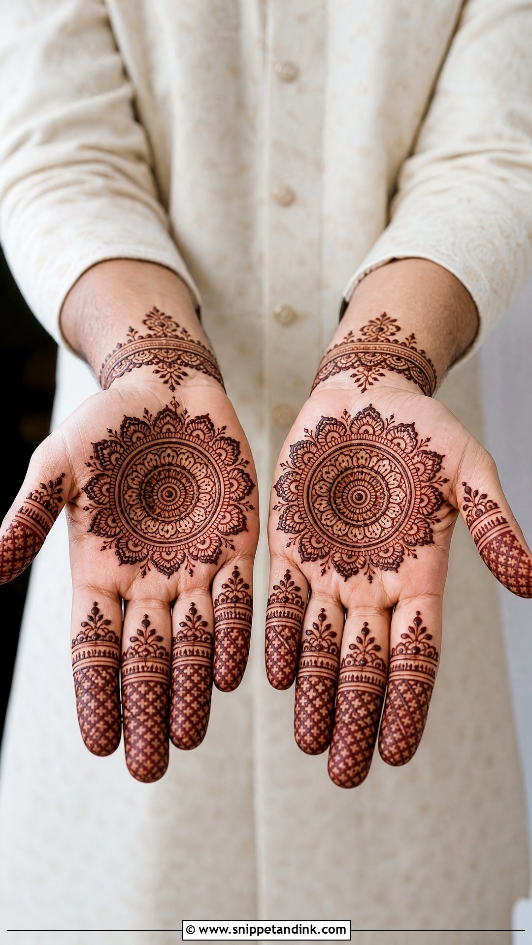 Mandala Groom Mehndi Design - Snippet and Ink - 20 Grooms Mehndi Design Ideas