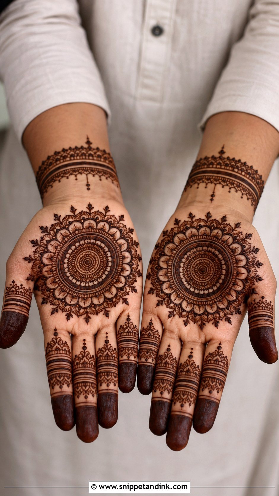 Mandala Groom Mehndi Design - Snippet and Ink - 30 Groom Mehndi Design Ideas