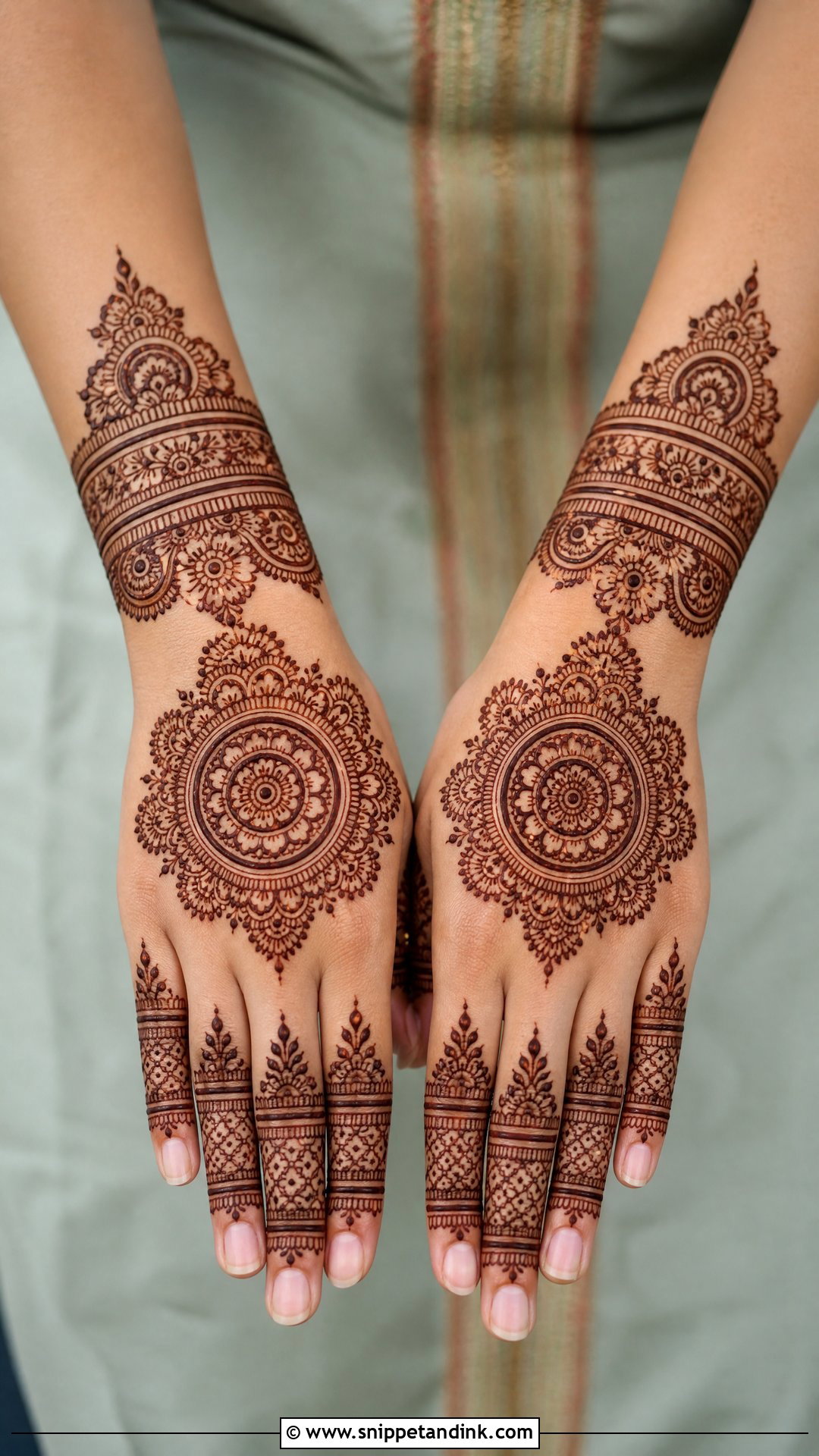 Mandala Hindu Bridal Mehndi Design - Snippet and Ink - 25 Hindu Bridal Mehndi Designs