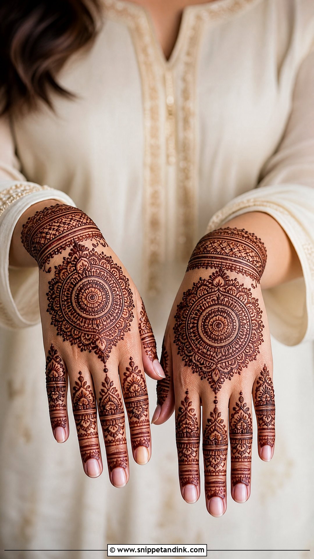 Mandala Marriage Mehndi Design - Snippet and Ink - 20 Marriage Mehndi Designs
