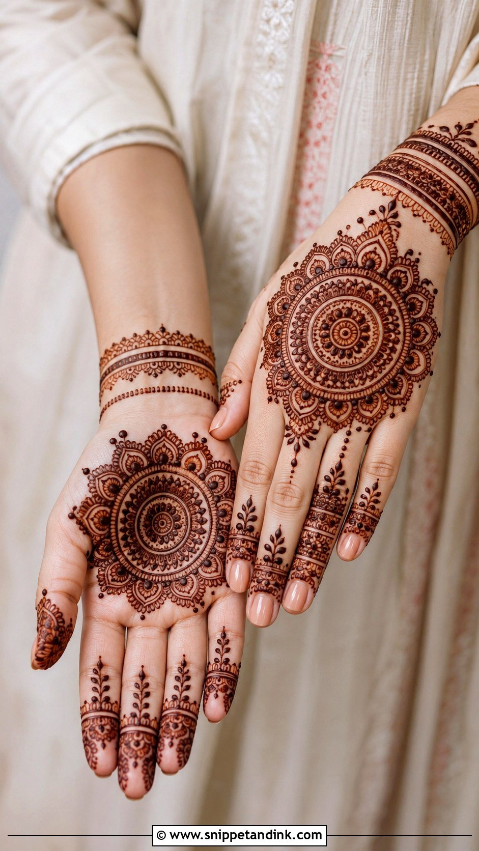 Mandala Mehndi Design - Snippet and Ink - 35 Stylish Mehndi Designs