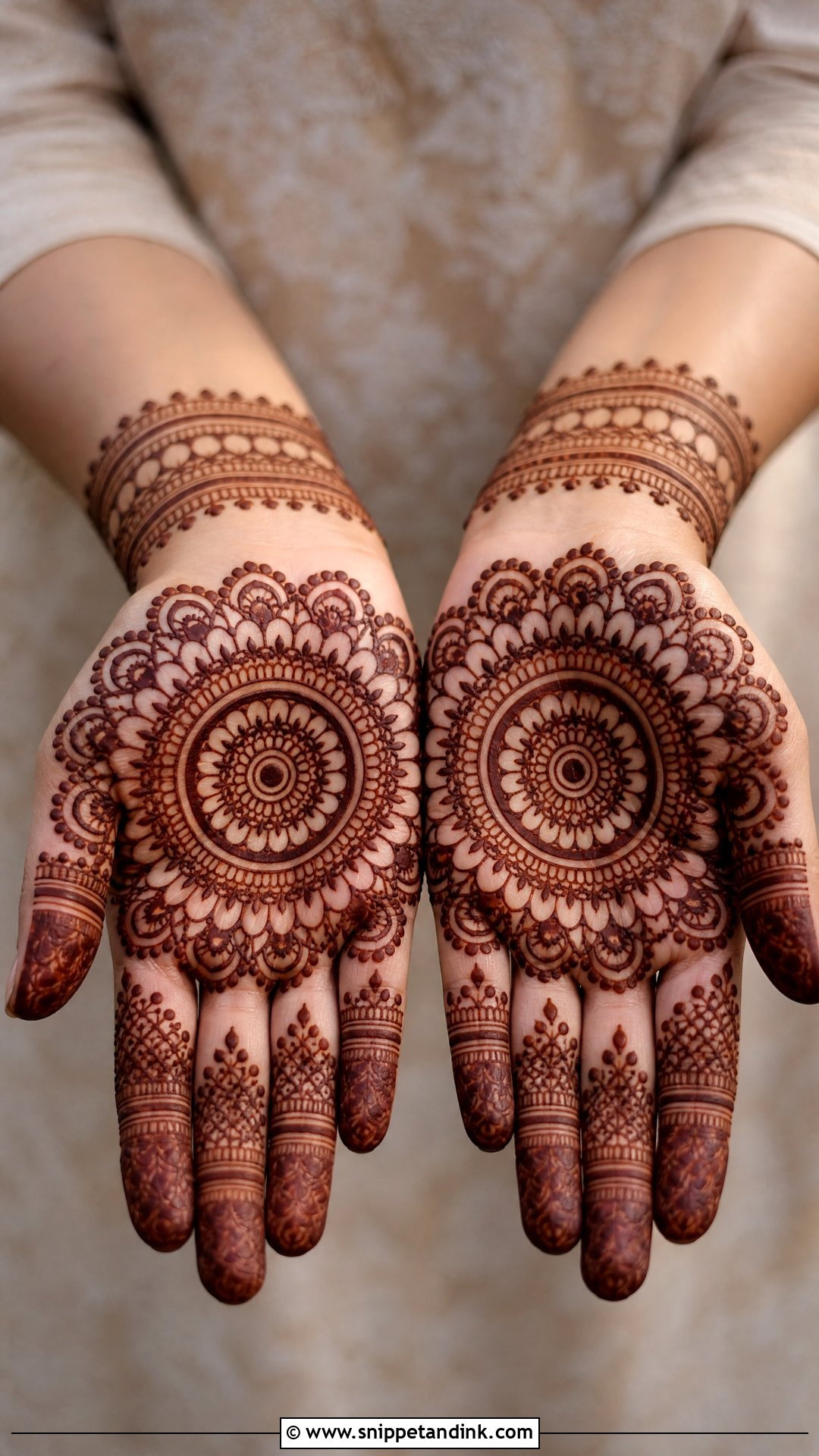 Mandala Mehndi Design For Palm - Snippet and Ink - 25 Mehndi New Design Ideas