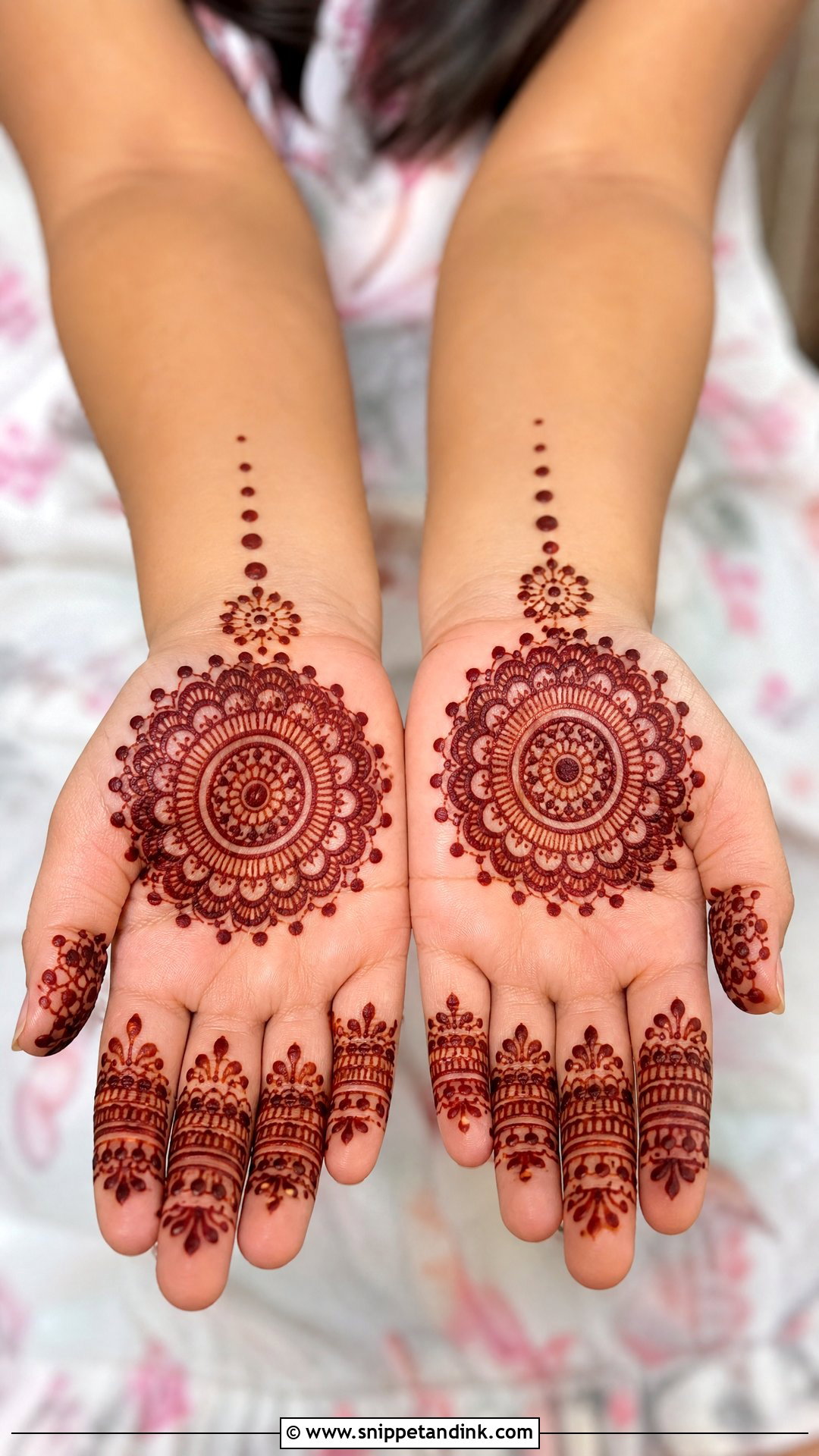 Mandala Mehndi Design for Children - Snippet and Ink - 30 Mehndi Designs for Children