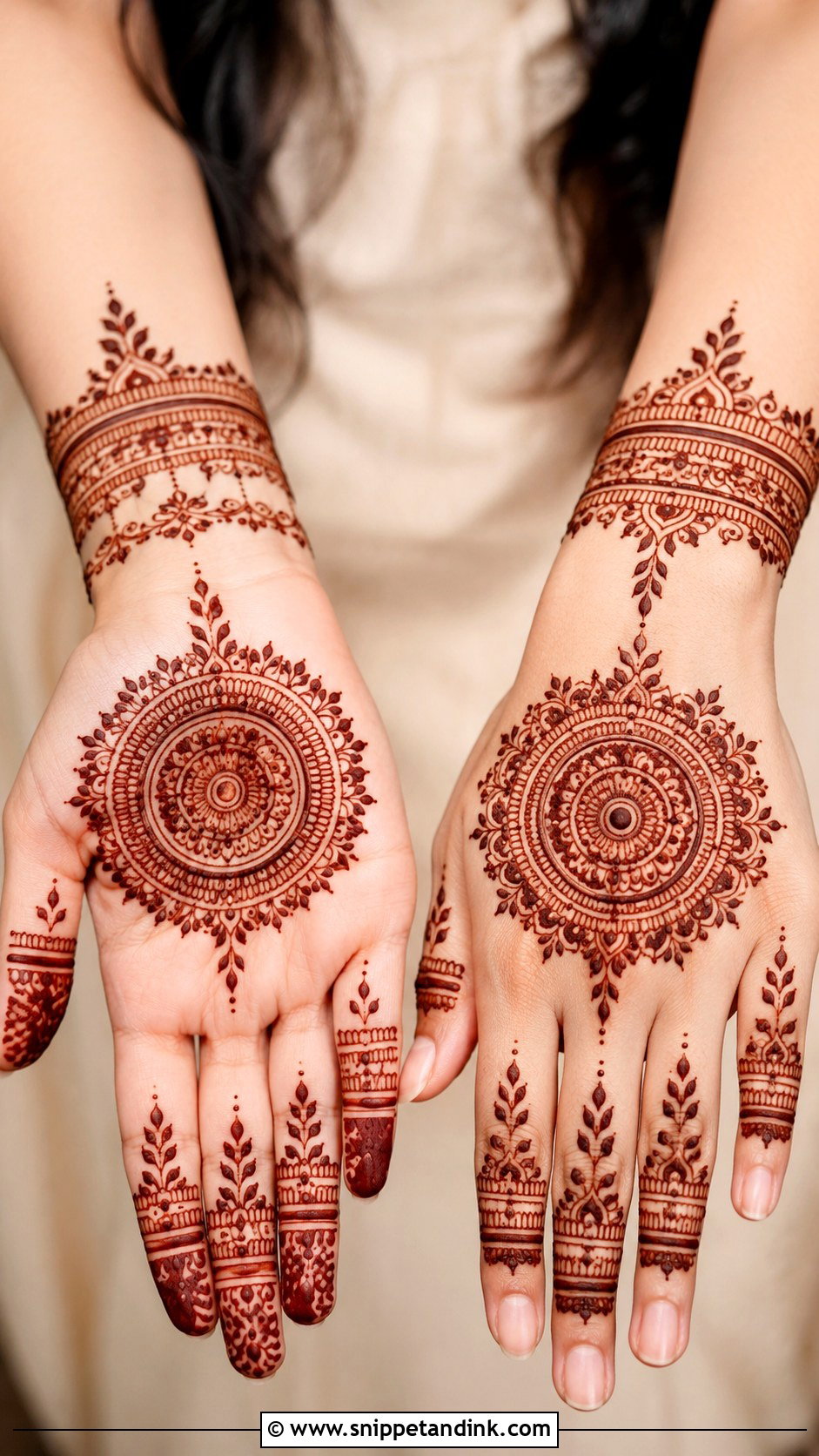Mandala Mehndi Design - Snippet and Ink - 30 Elegant Mehndi Designs