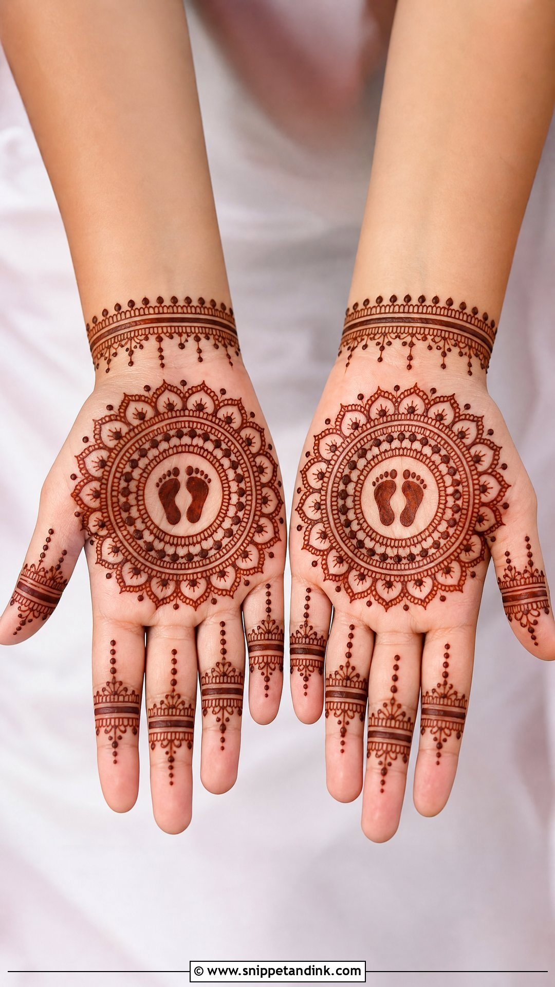 Mandala Mundan Ceremony Mehndi Design - Snippet and Ink - 20 Mundan Ceremony Mehndi Designs