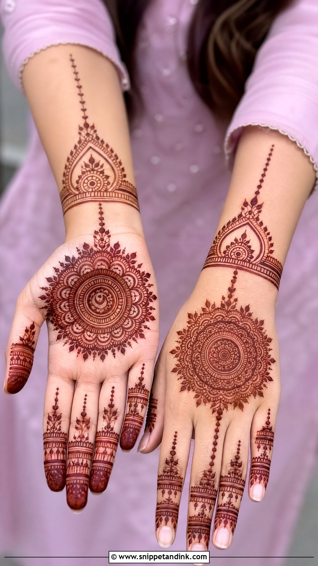 Mandala Nikkah Mehndi Design - Snippet and Ink - 20 Mehndi Designs for Nikkah Bride
