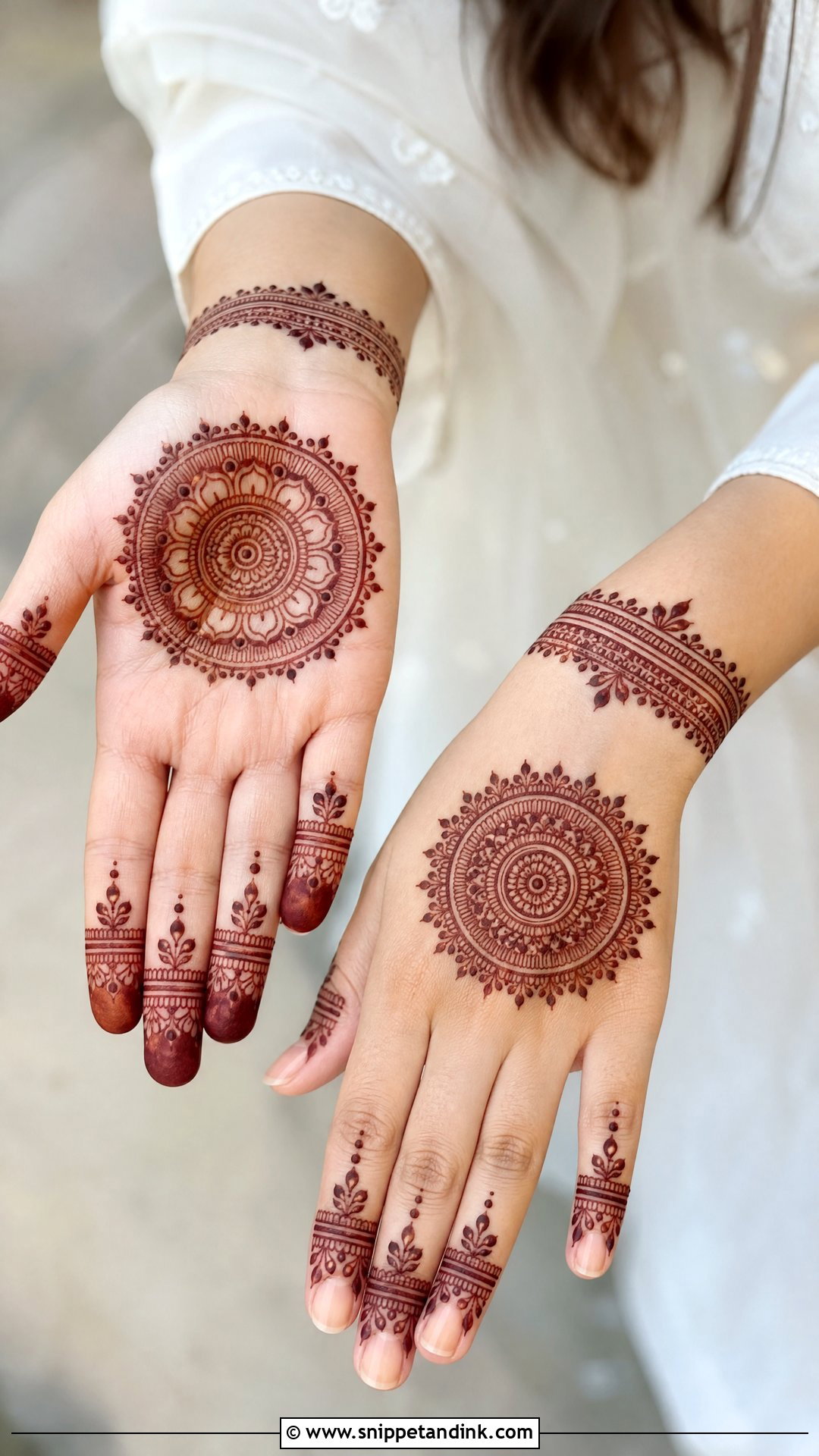 Mandala Normal Mehndi Design - Snippet and Ink - 30 Normal Mehndi Design Ideas